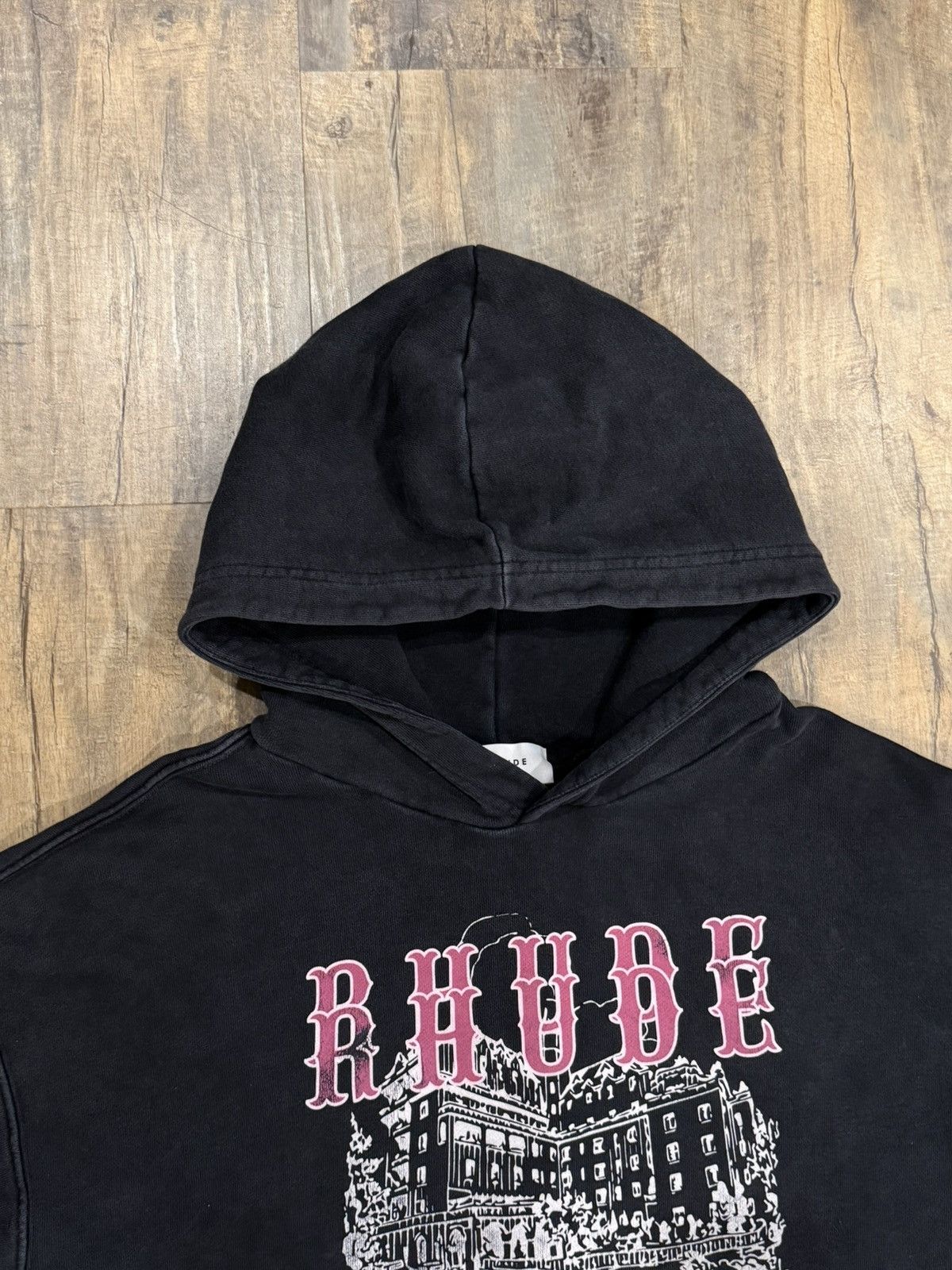 Rhude Rhude Chateau Logo Black Hoodie Without Rhegards To Expense Size US M / EU 48-50 / 2 - 4 Thumbnail