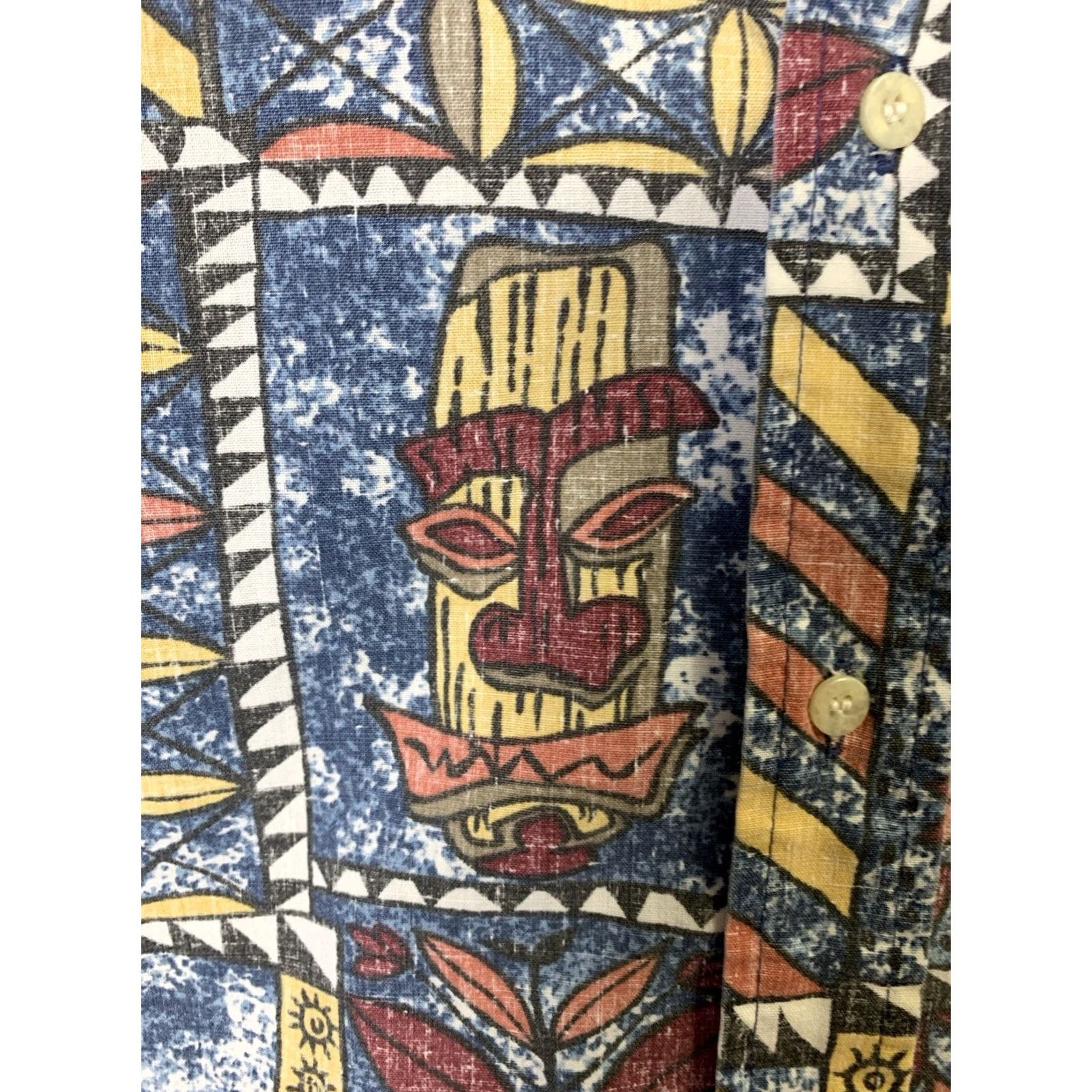 Reyn Spooner Reyn Spooner Hawaiian Aloha Shirt Large Multicolor Button-Up Short Sleeve Tiki Beach Casual Mens Size US L / EU 52-54 / 3 - 4 Thumbnail