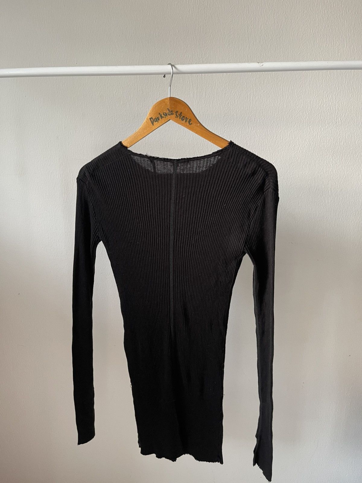 Helmut Lang 2000s Helmut Lang Stretch Knit Long Sleeve Size US S / EU 44-46 / 1 - 4 Thumbnail