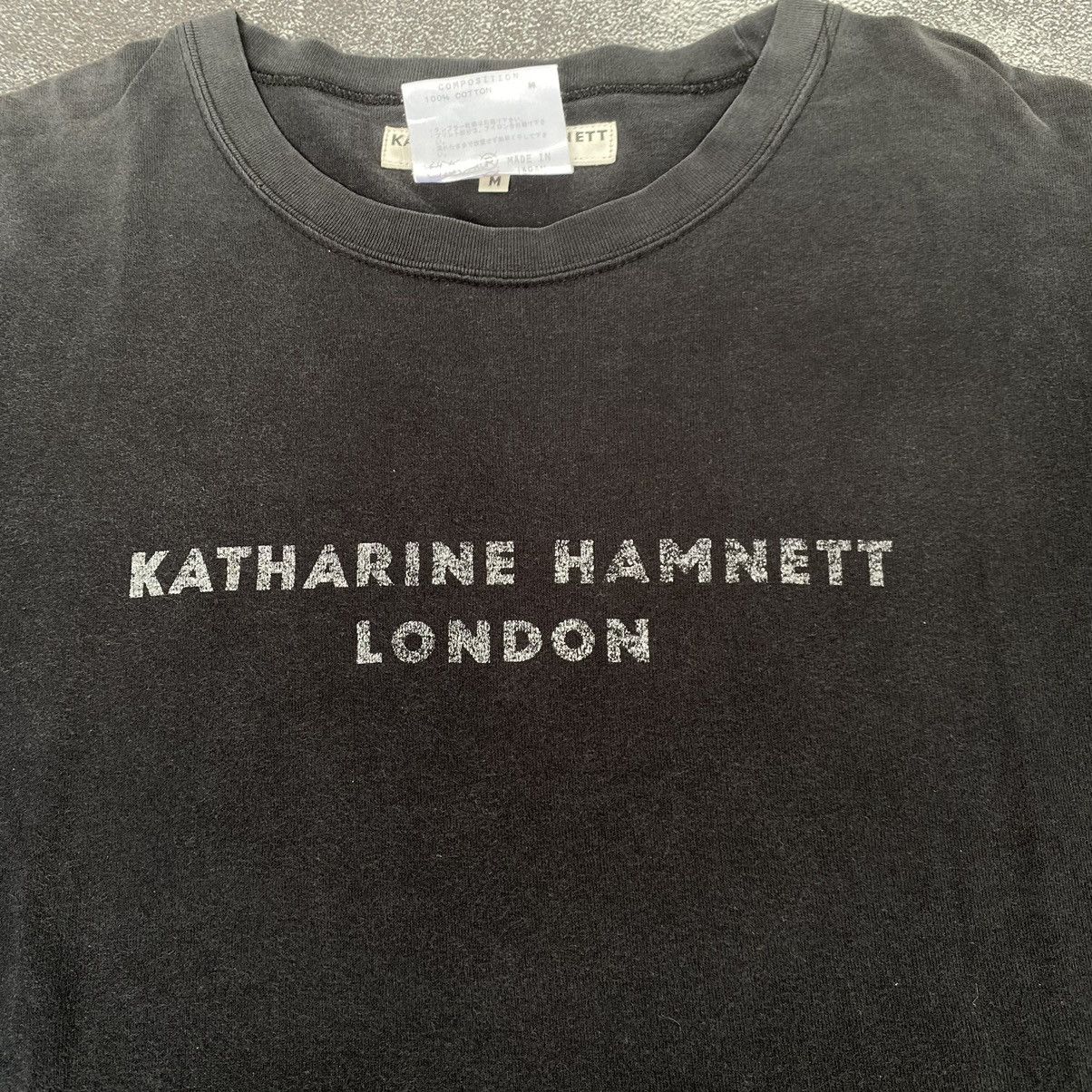 Vintage Vintage Spell out Katharine Hamnett London Longsleeve Tee Size M / US 6-8 / IT 42-44 - 2 Thumbnail