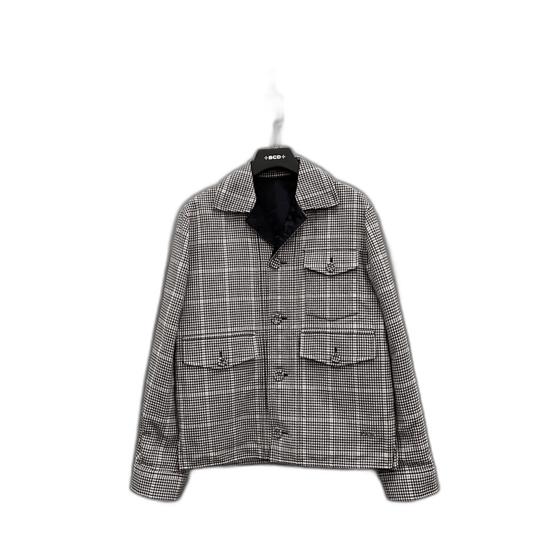 Dior Contrast Checkered Lapel Jacket