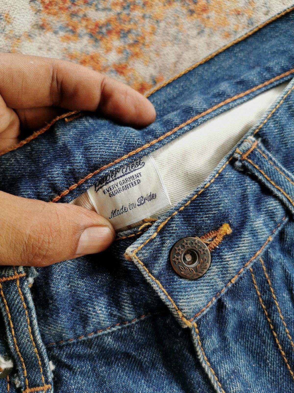 Japanese Brand × Jean × Self Edge Paper Chest Selvedge Japan Jeans Size US 31 - 13 Thumbnail