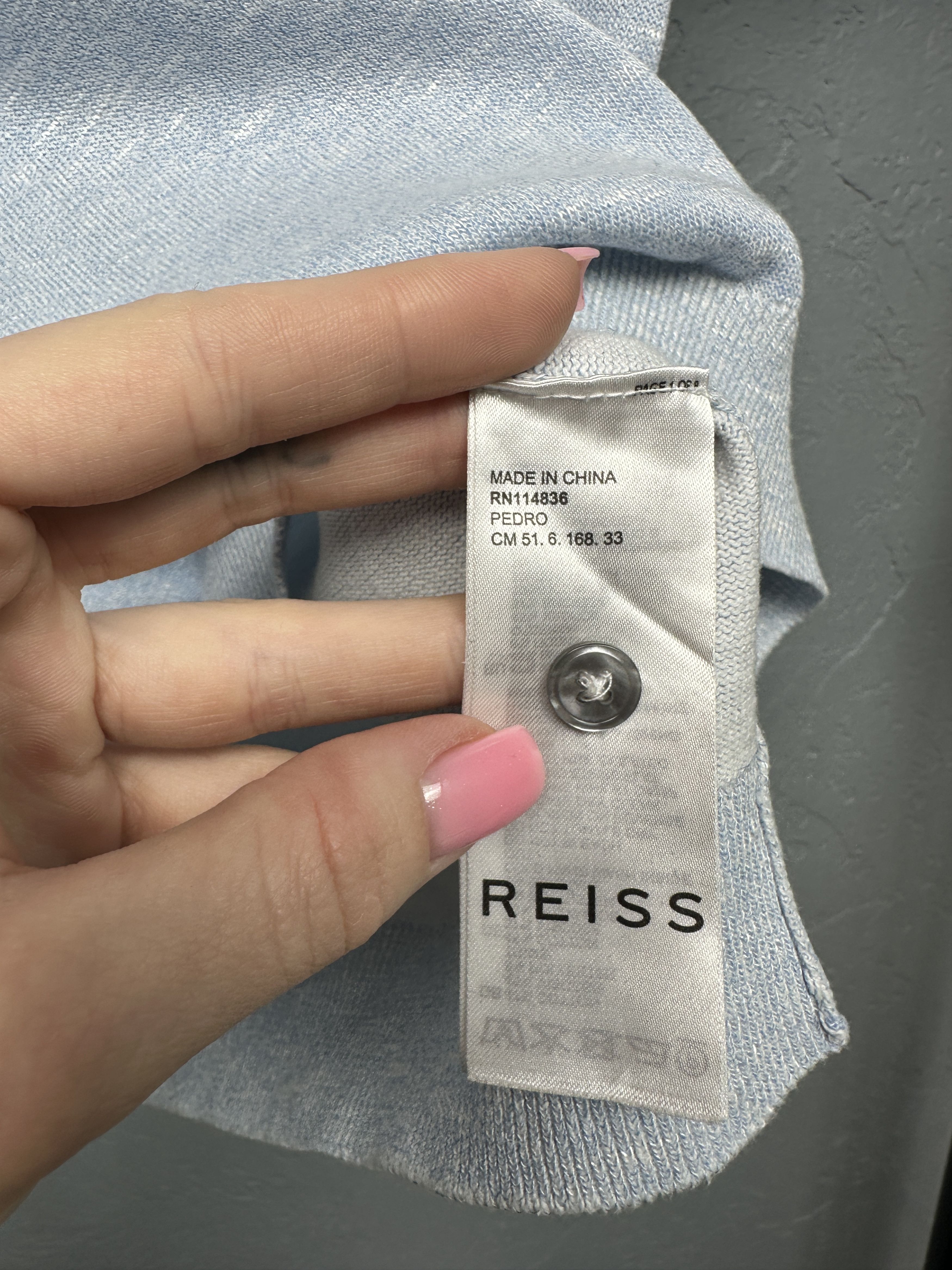Reiss Reiss Mens Knit Polo Shirt Size US M / EU 48-50 / 2 - 5 Thumbnail