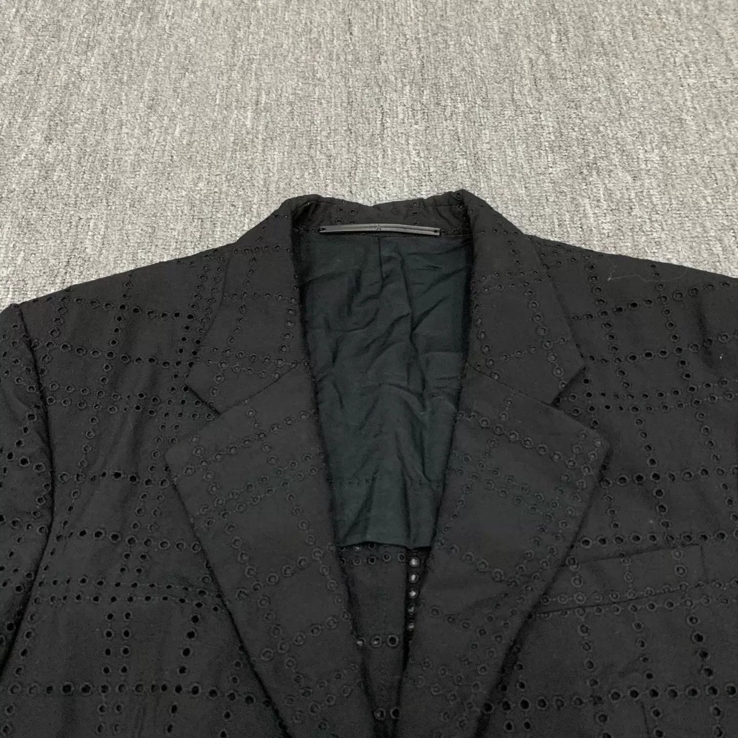 Givenchy Givenchy Black Cutout Runway Wool Blazer 48 95 New Size 48S - 9 Thumbnail