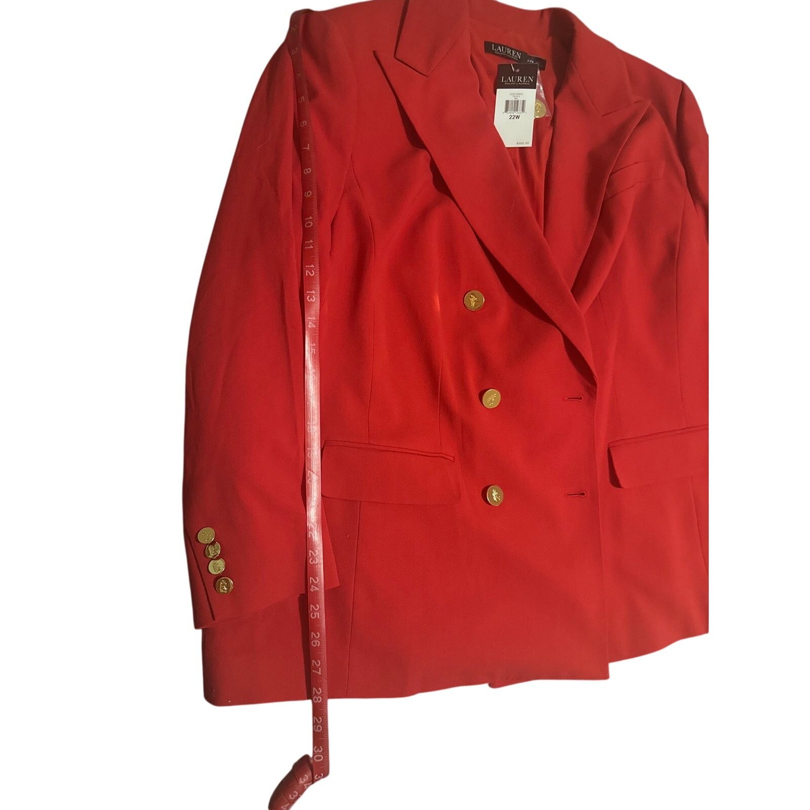 Ralph Lauren Ralph Lauren red blazer and signature gold buttons Size ONE SIZE - 10 Thumbnail