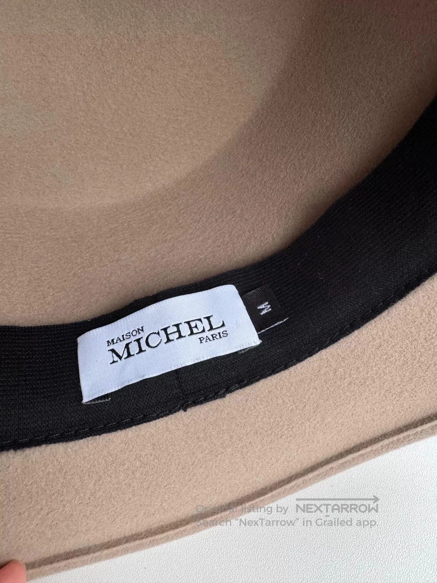 Maison Michel Maison Michel Beige Hat M. Size ONE SIZE - 5 Thumbnail