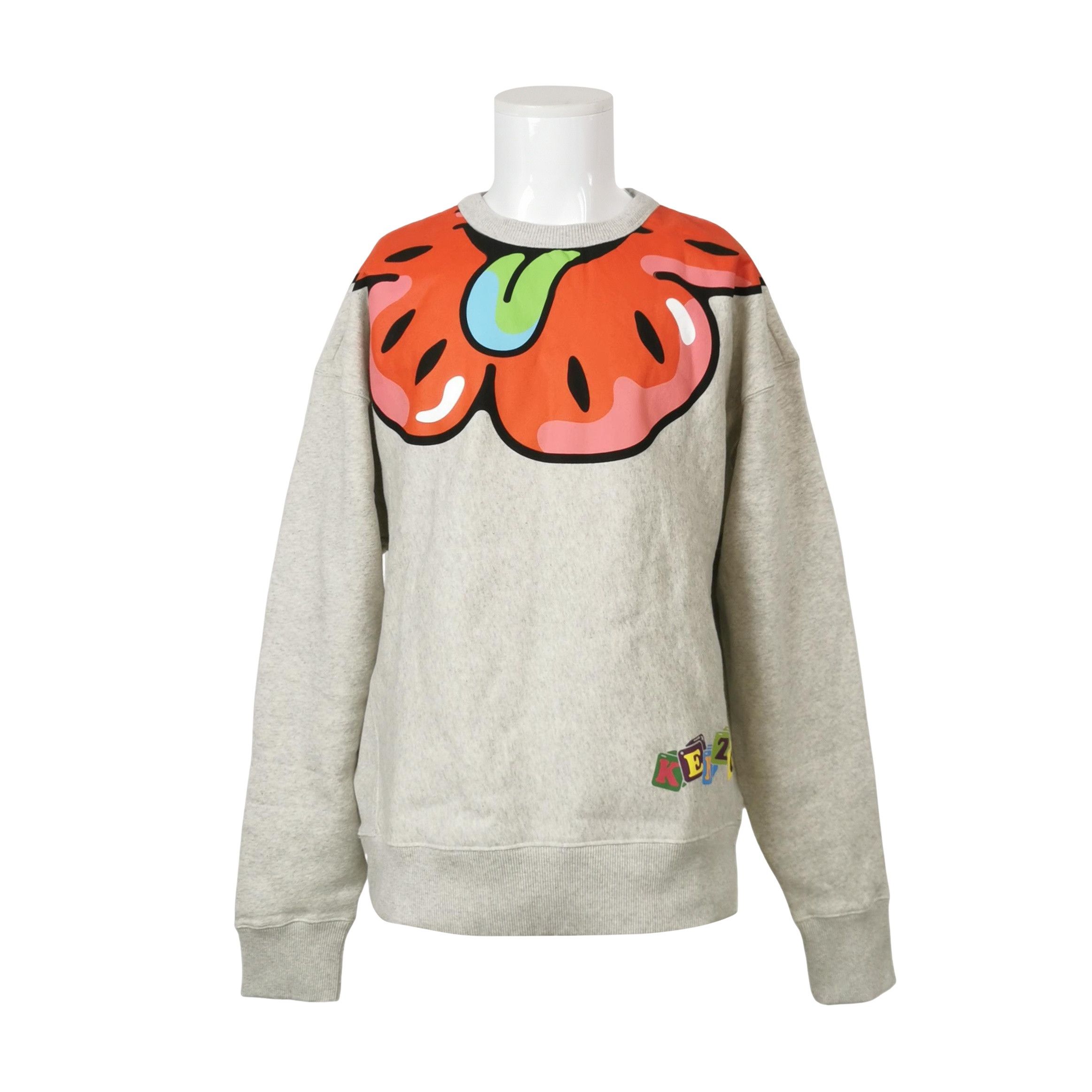 Kenzo Kenzo Graphic Logo Heather Gray Sweatshirt L Size US L / EU 52-54 / 3 - 1 Thumbnail