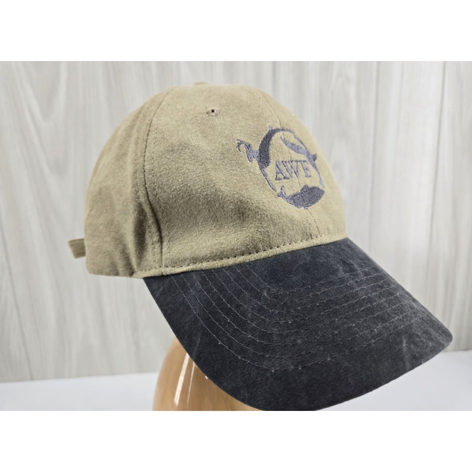 Vintage VINTAGE Zkaps Alabama Wildlife Federation SnapBack Hat AWF Hunting Fishing Hat Men Khaki One Size Strapback Trucker Animals Wildlife Fishing Size ONE SIZE - 4 Thumbnail