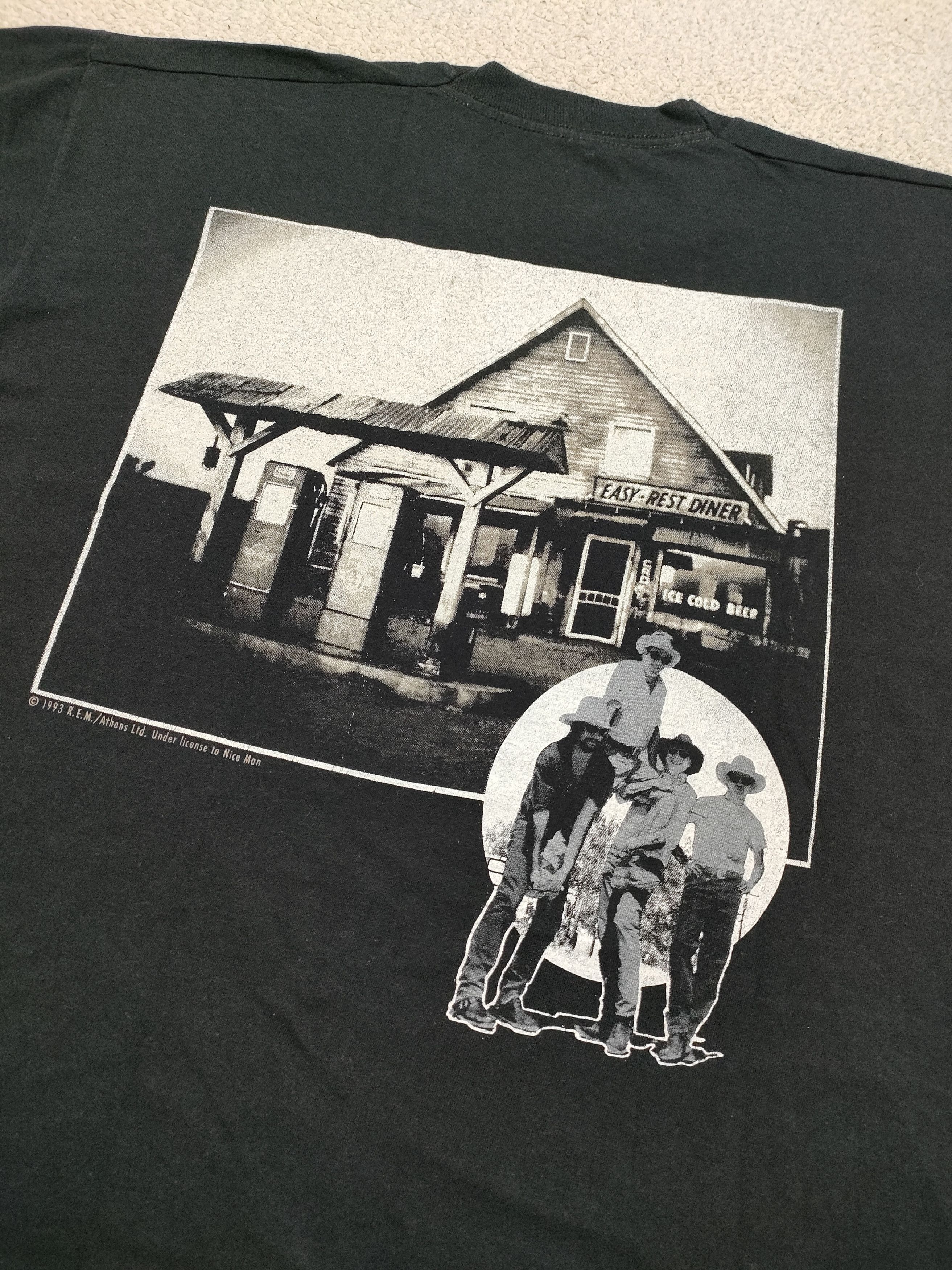 Band Tees Vintage 1993 R.E.M. MAN OF THE MOON Vintage T-Shirt Size US L / EU 52-54 / 3 - 2 Thumbnail