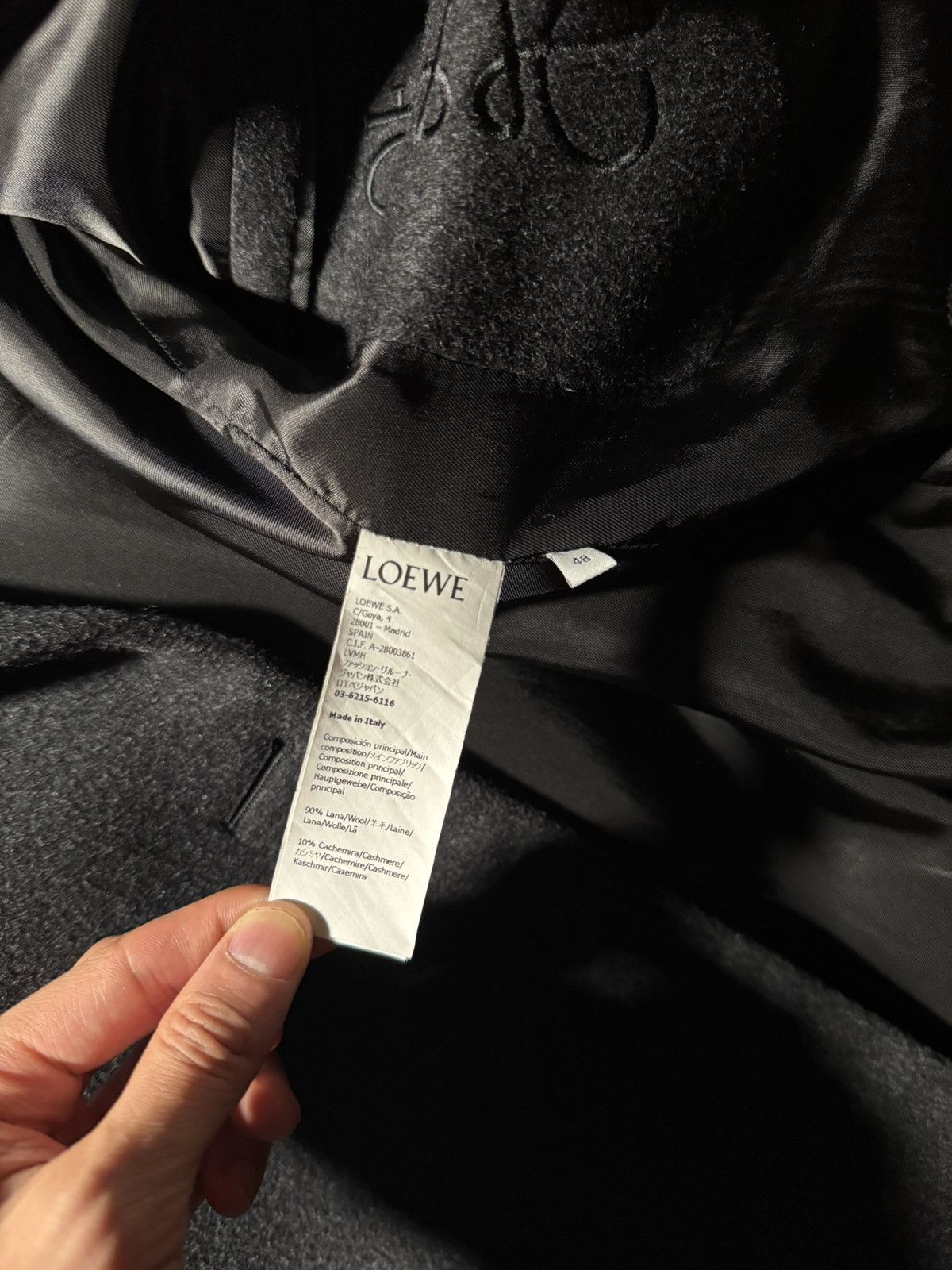 Loewe Loewe Grey Wool Cashmere Coat Size US M / EU 48-50 / 2 - 9 Thumbnail