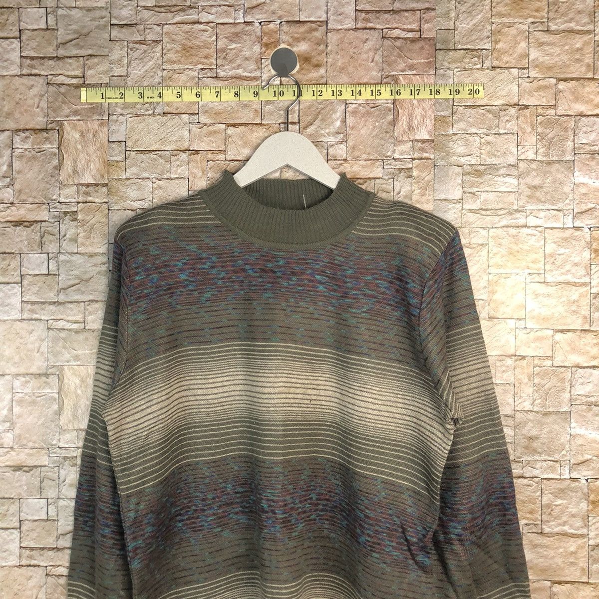Homespun Knitwear × Japanese Brand Pursuit De Ideal Green Knitwear #A897 Size M / US 6-8 / IT 42-44 - 2 Thumbnail