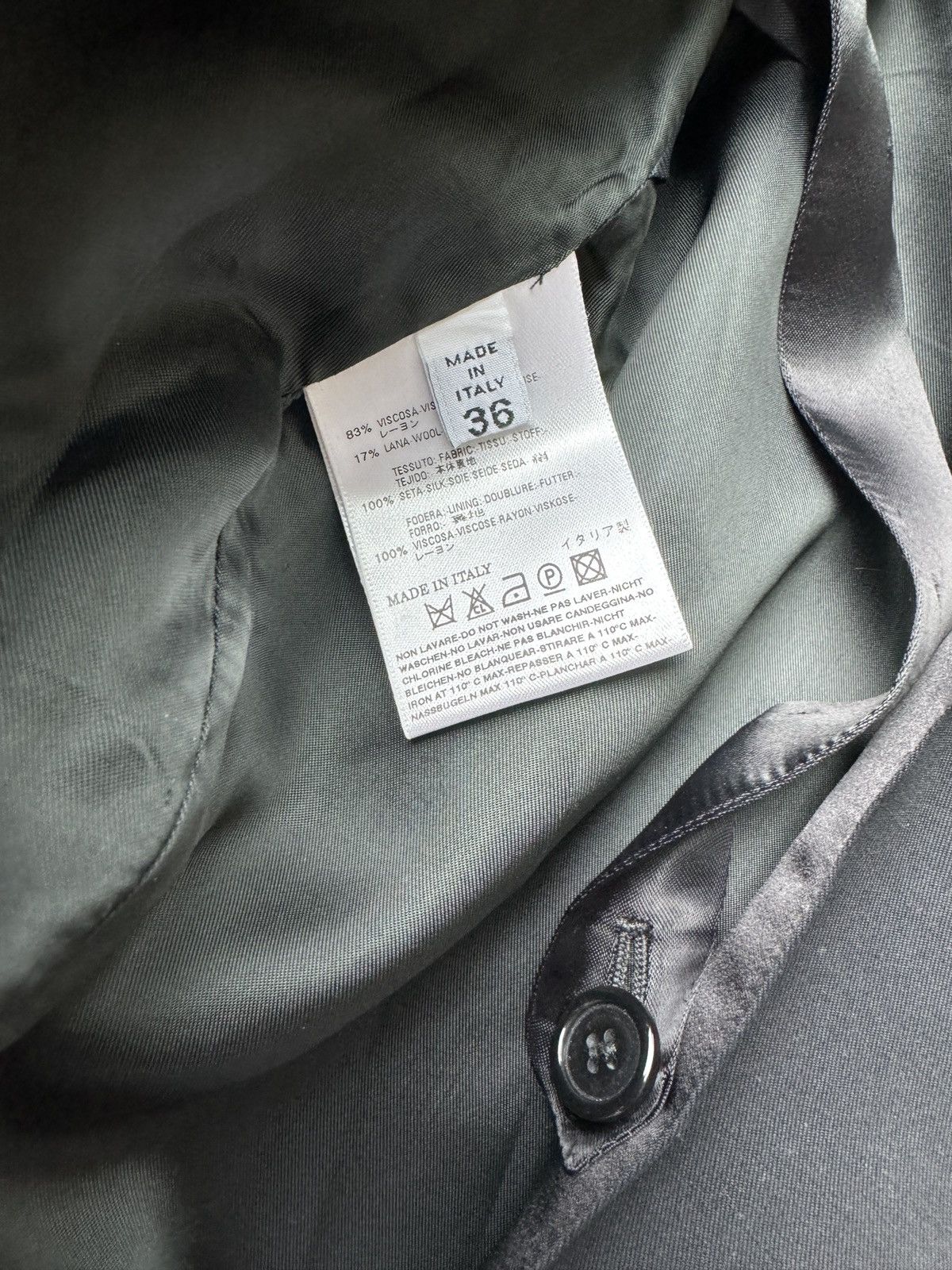 Maison Margiela Early Martin Margiela LINE 1 Viscose Wool Silk Black Blazer Size XS / US 0-2 / IT 36-38 - 25 Thumbnail