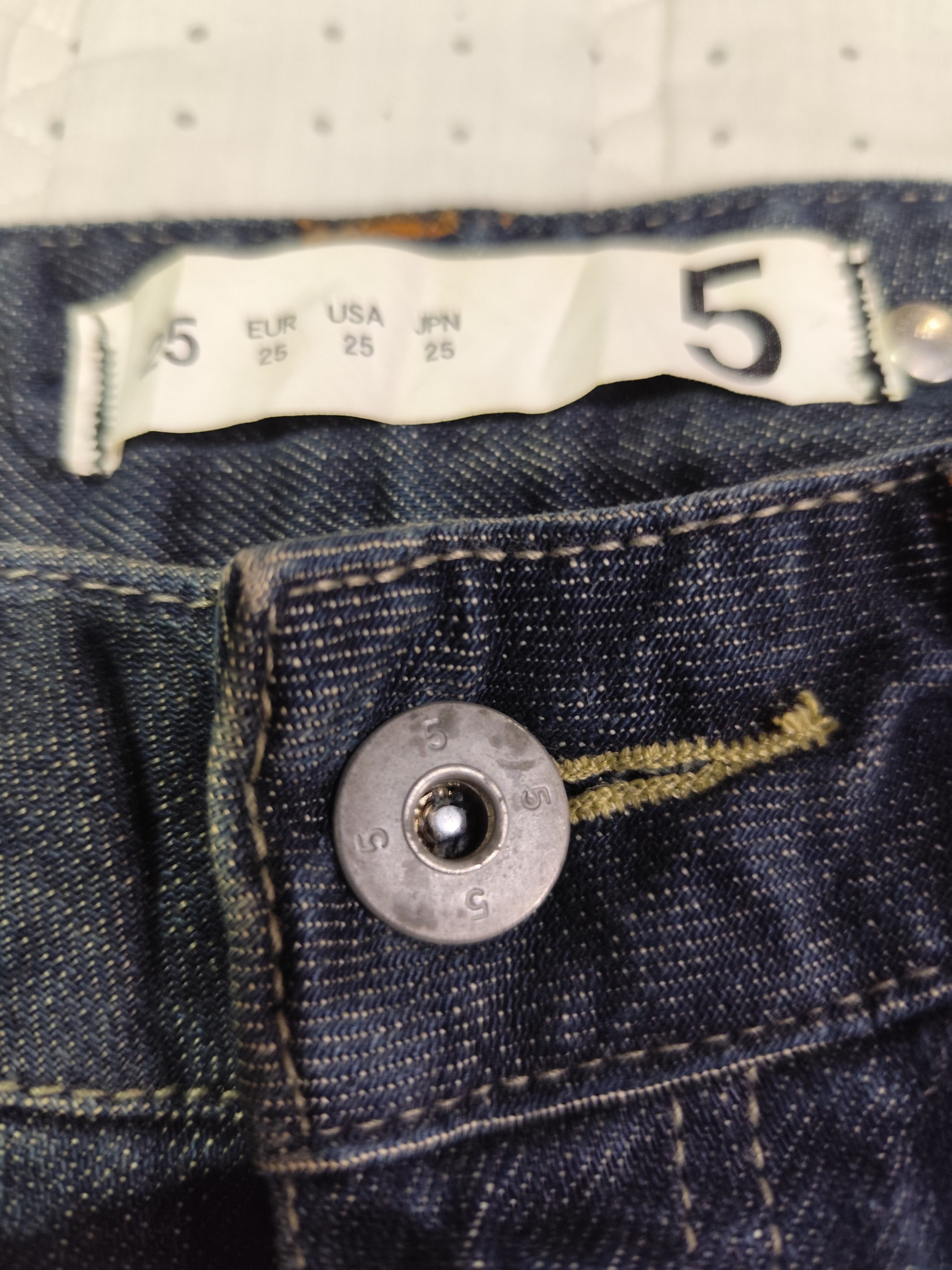 Japanese Brand Vintage Five Washed FLare Denim J022 Size 29" - 6 Thumbnail