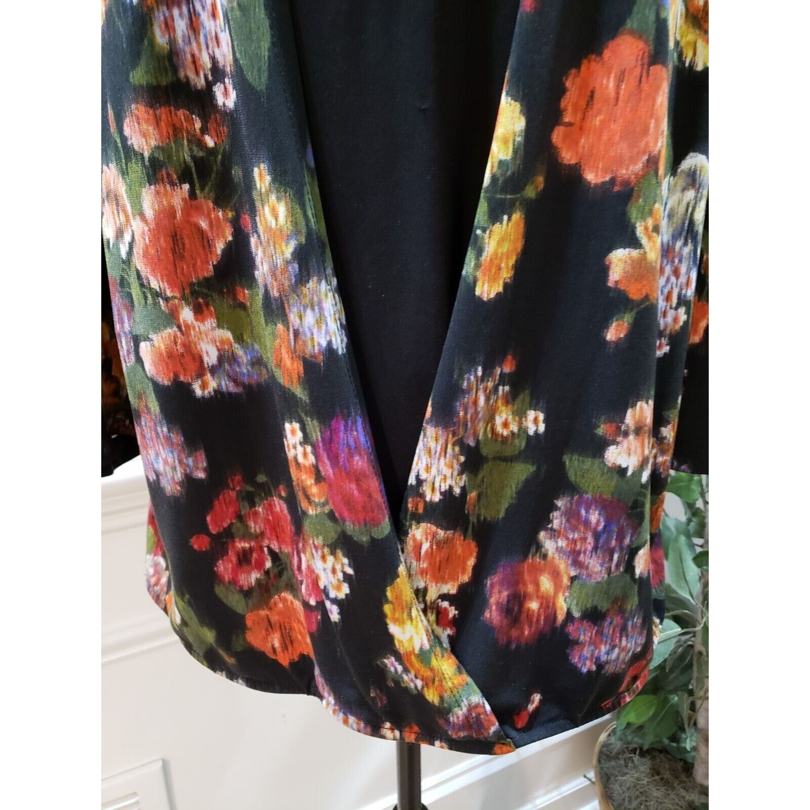 Other New Directions Polyester Round Neck Long Sleeve Blouse 3X Size 3XL / US 20-22 - 3 Thumbnail