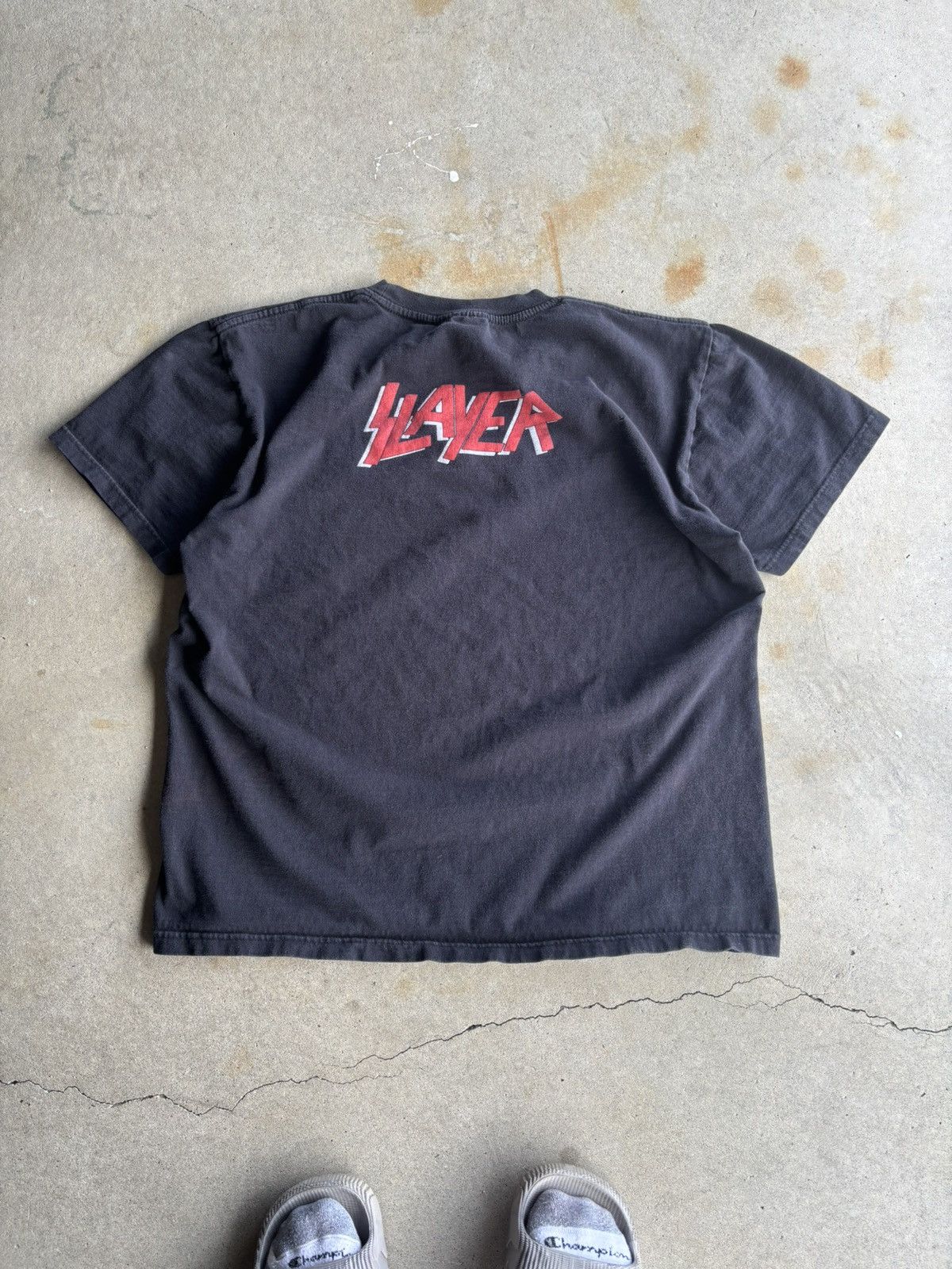 Other Vintage 90s Slayer Faded Black Metal Grunge Thai Tee Size US L / EU 52-54 / 3 - 2 Thumbnail
