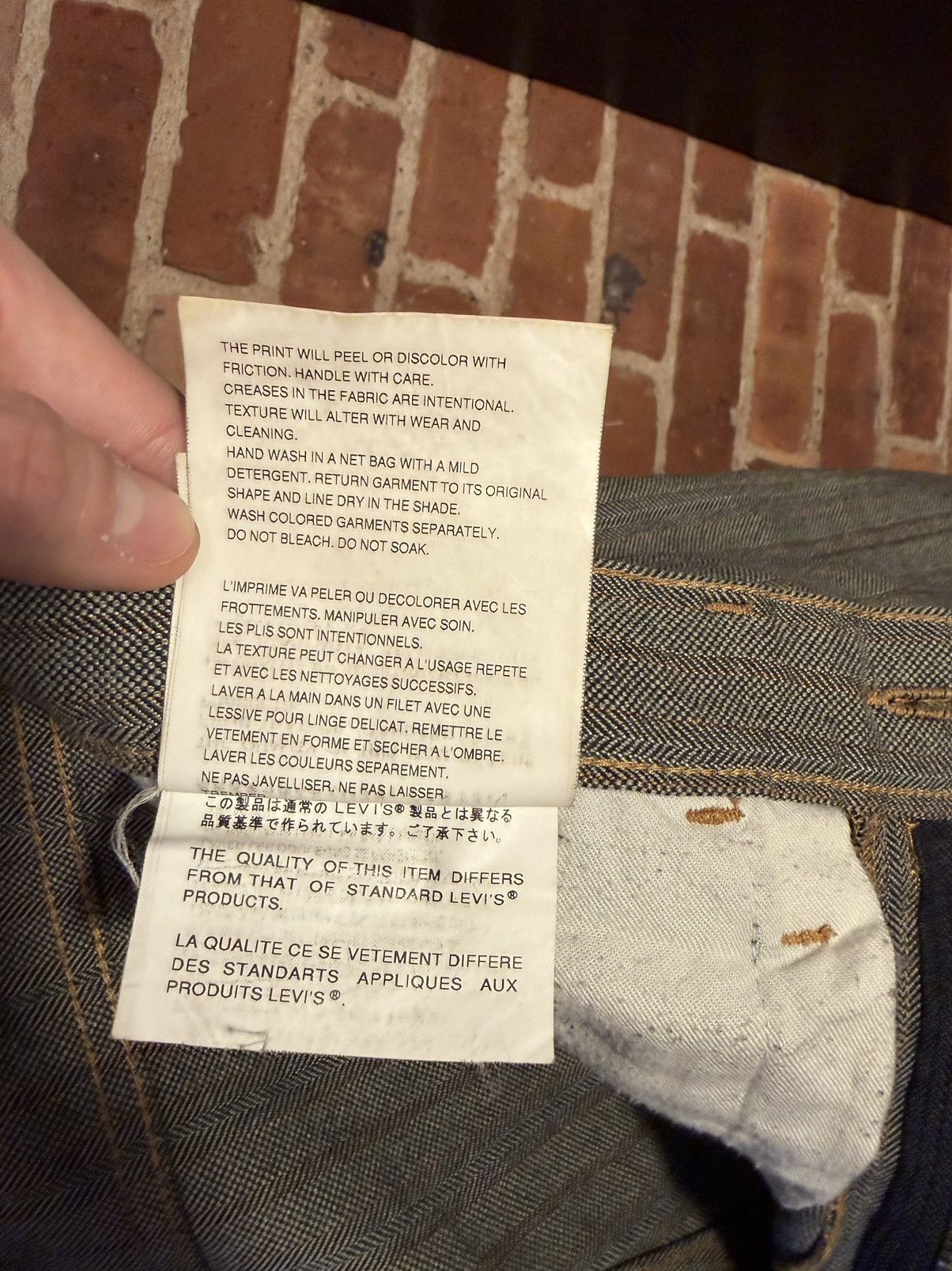 Junya Watanabe SS/01 Poem Pinstriped Trouser/Pant Size US 30 / EU 46 - 10 Thumbnail