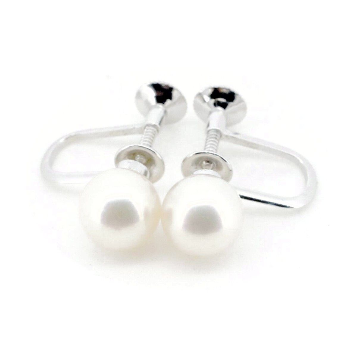 Other Tasaki Tasaki Pearl K14WG Earrings Calfskin Earrings DUTY FREE for USA Size ONE SIZE - 1 Thumbnail