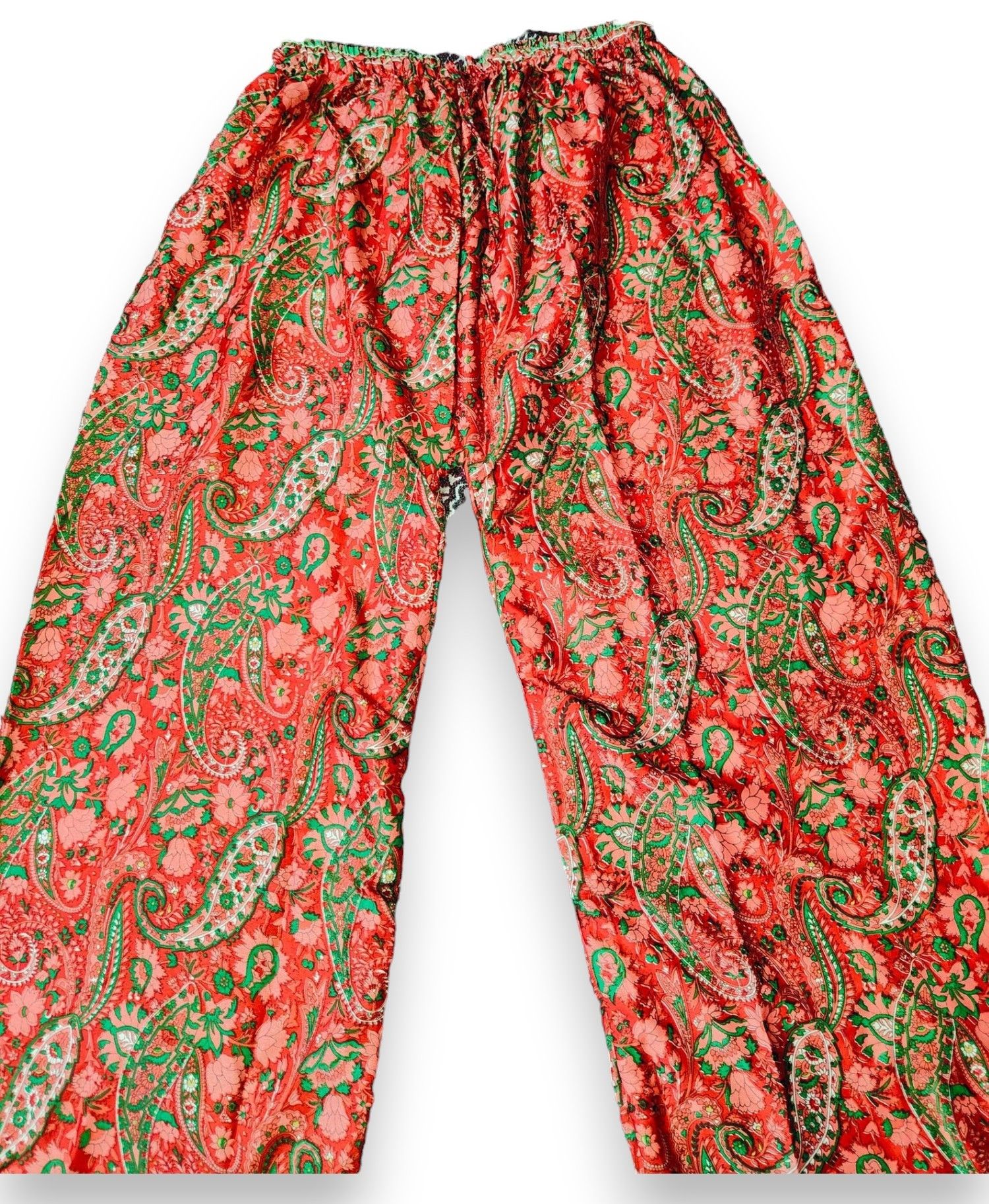 Poeme Bohemien Floral Printed Silk Pant, Comfortable Relaxed Feel, Bohemian Size 38" / US 16 / IT 52 - 4 Thumbnail
