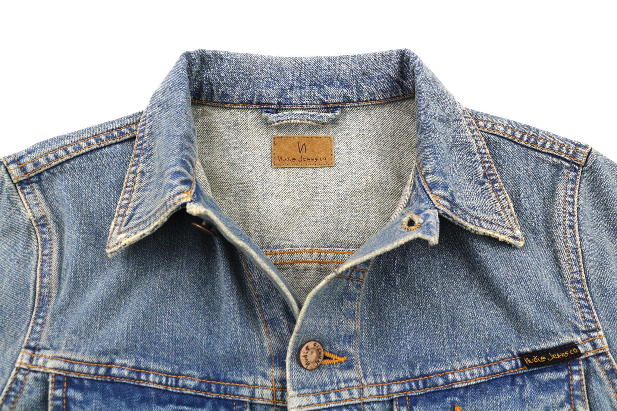 Nudie Jeans BILLY S Worn Washed Denim Jacket 81046 Size US S / EU 44-46 / 1 - 4 Thumbnail