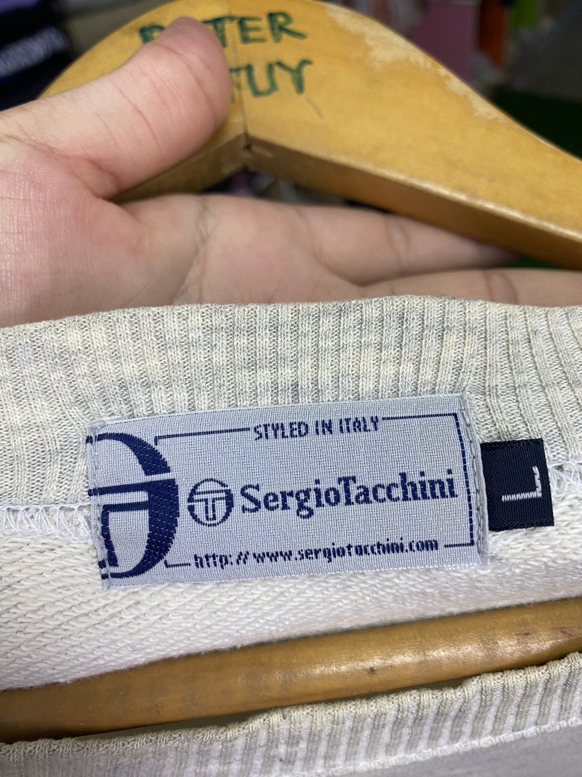 Sergio Tacchini × Vintage Vintage Sergio Tacchini sweatshirt Size US L / EU 52-54 / 3 - 13 Thumbnail