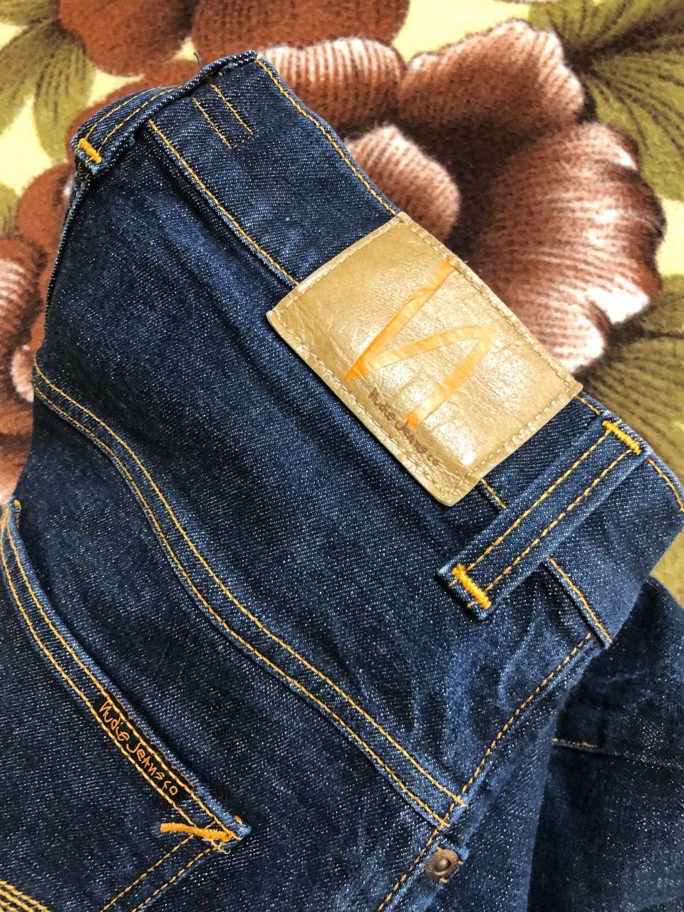 Nudie Jeans Nudie Jeans Men Lean Dean Dark Wash Denim jeans Size US 31 - 8 Thumbnail
