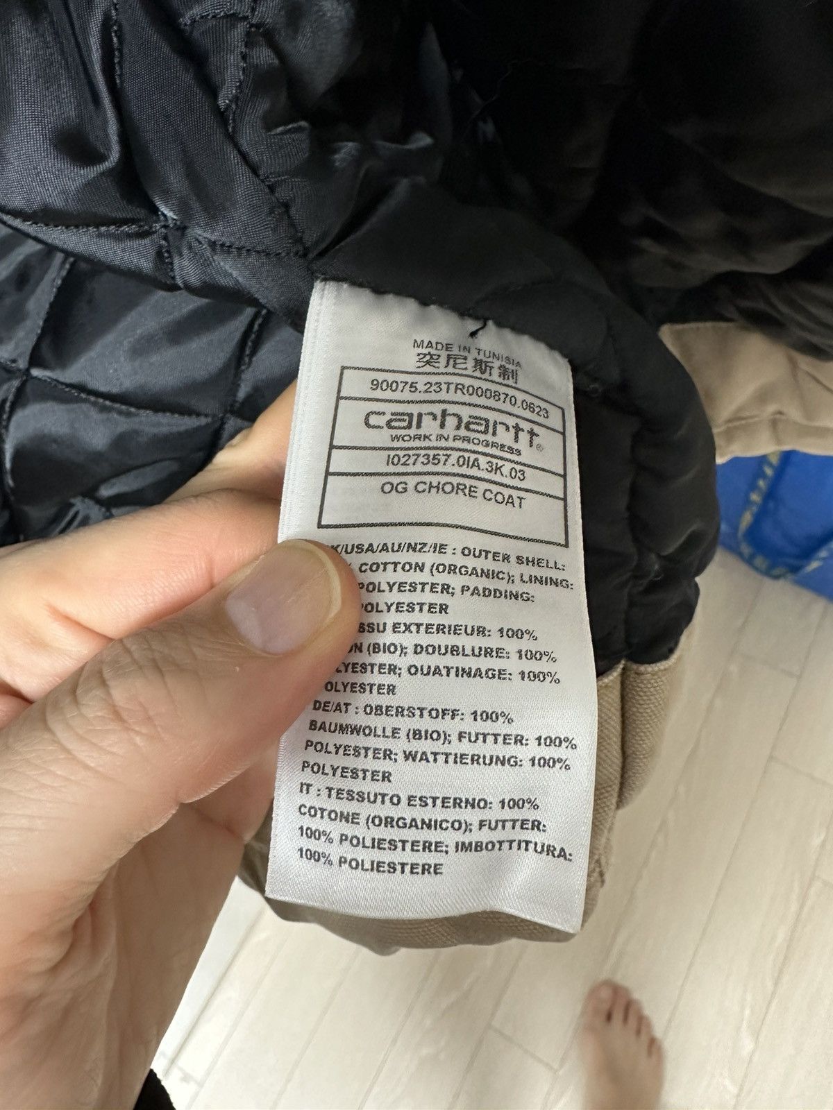 Carhartt Wip Carhartt WIP beige OG chore coat with distressed effect on Size US XXL / EU 58 / 5 - 7 Thumbnail
