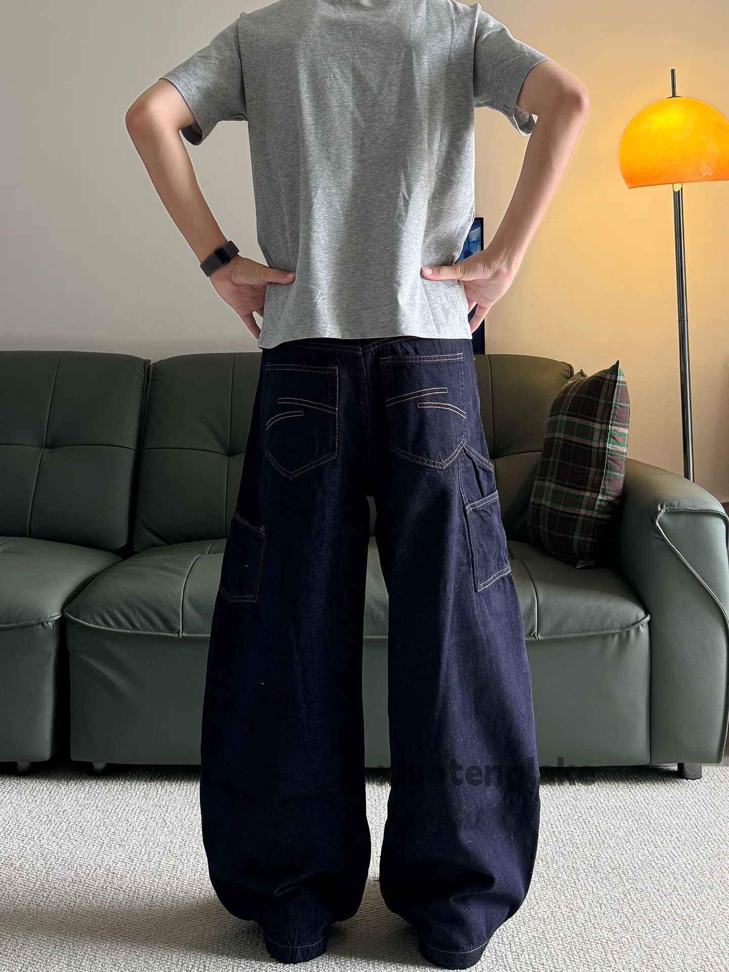 Jean Utility loose baggy skate hiphop yuppie carpenter pants Size US 28 / EU 44 - 3 Thumbnail