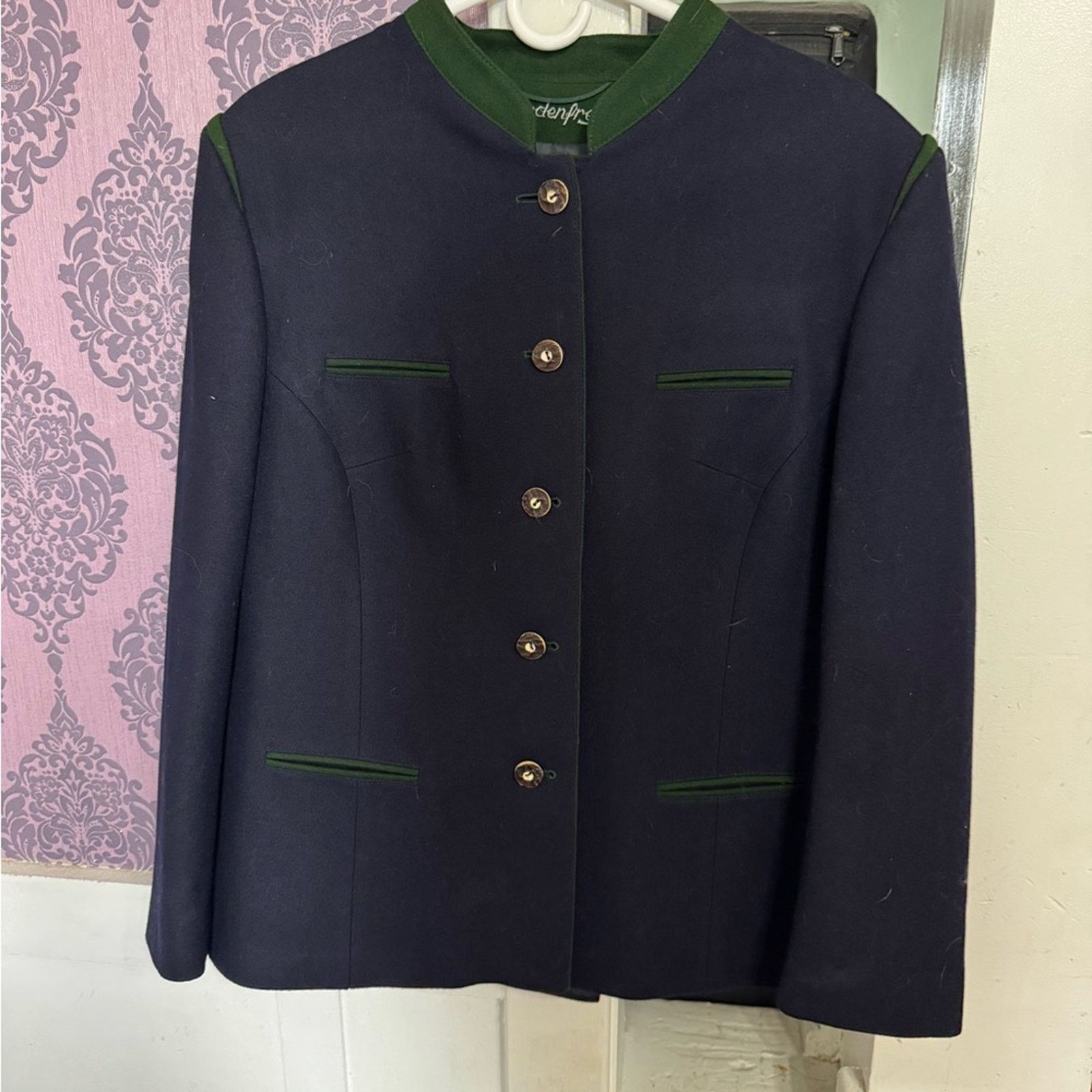 NBDN Nobrandedon VTG Lodenfrey English wool riding jacket Size L / US 10 / IT 46 - 2 Thumbnail