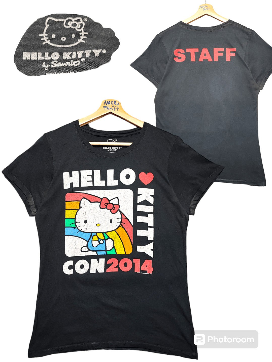 Cartoon Network VINTAGE HELLO KITTY STAFF T SHIRT Size US L / EU 52-54 / 3 - 1 Thumbnail