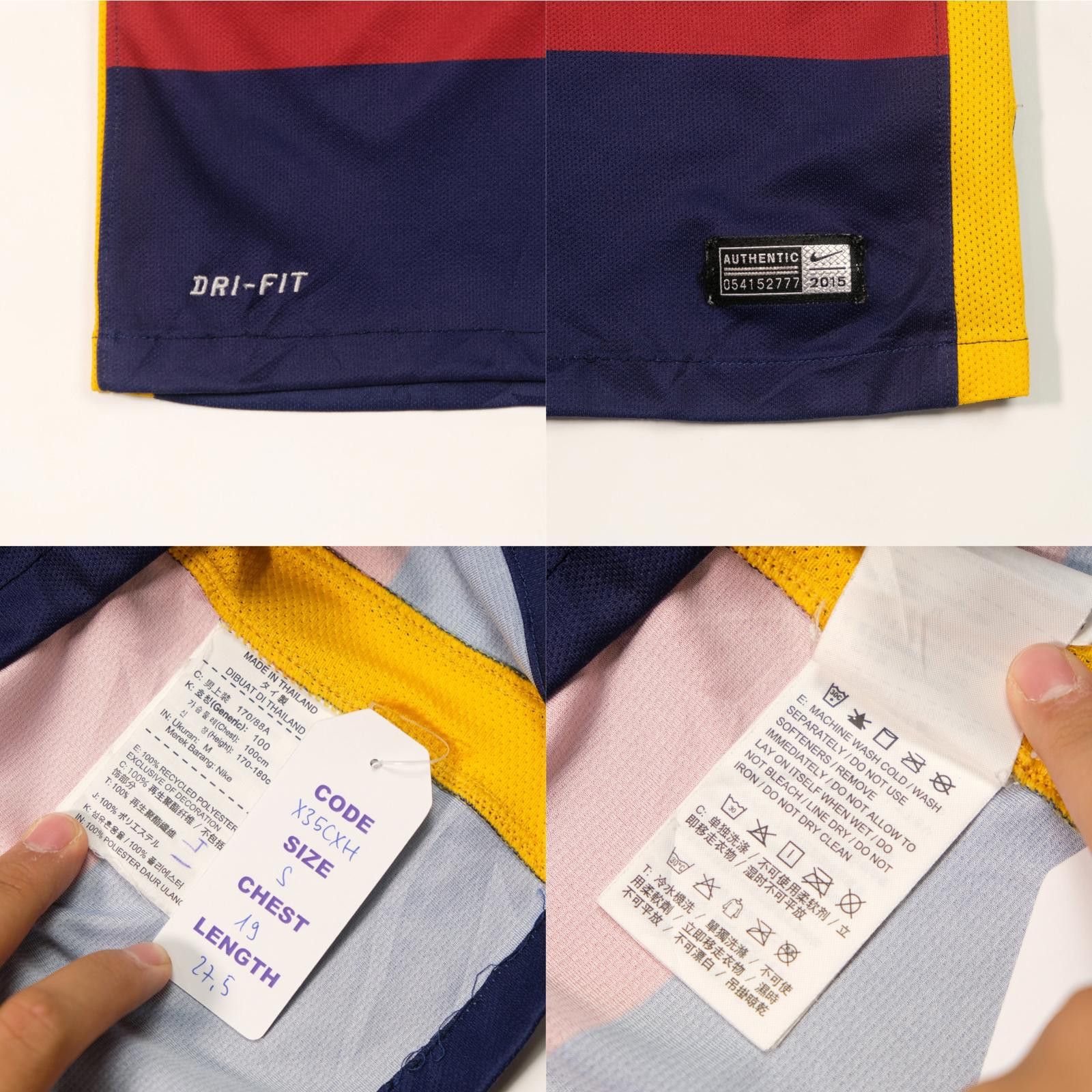 Nike 2015/16 Barcelona Home Shirt Messi Nike (S/M) Size US S / EU 44-46 / 1 - 6 Thumbnail