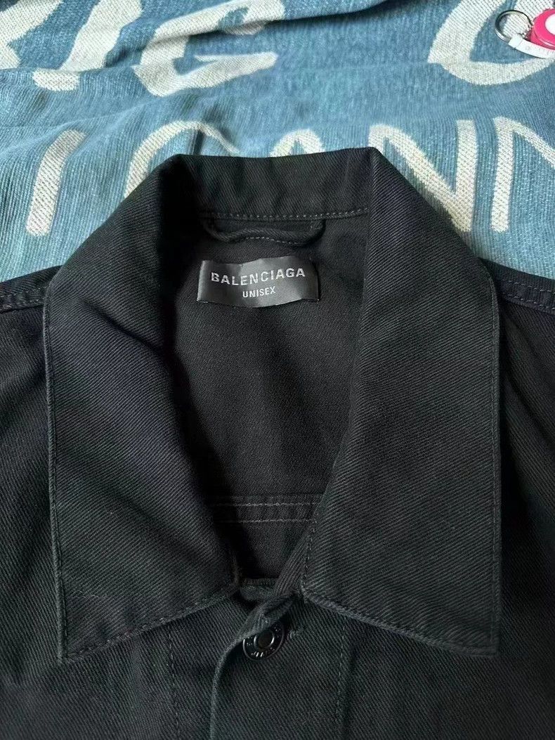 Balenciaga Balenciaga adhesive tape cola denim jacket-2506 Size US M / EU 48-50 / 2 - 3 Thumbnail