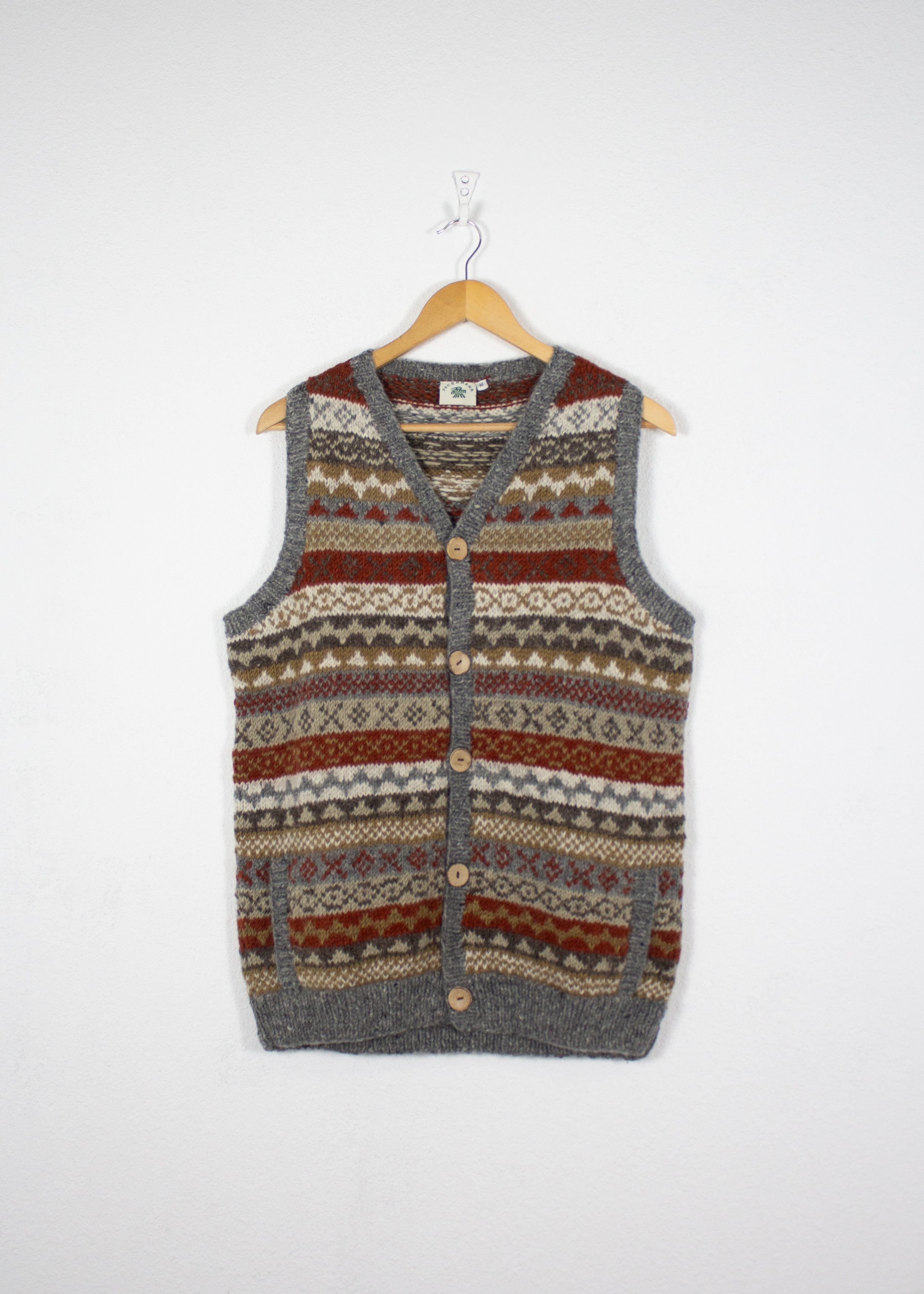 Other Pachamama Handknit Ornament Wool Sweater Vest NZ Size M / US 6-8 / IT 42-44 - 1 Thumbnail