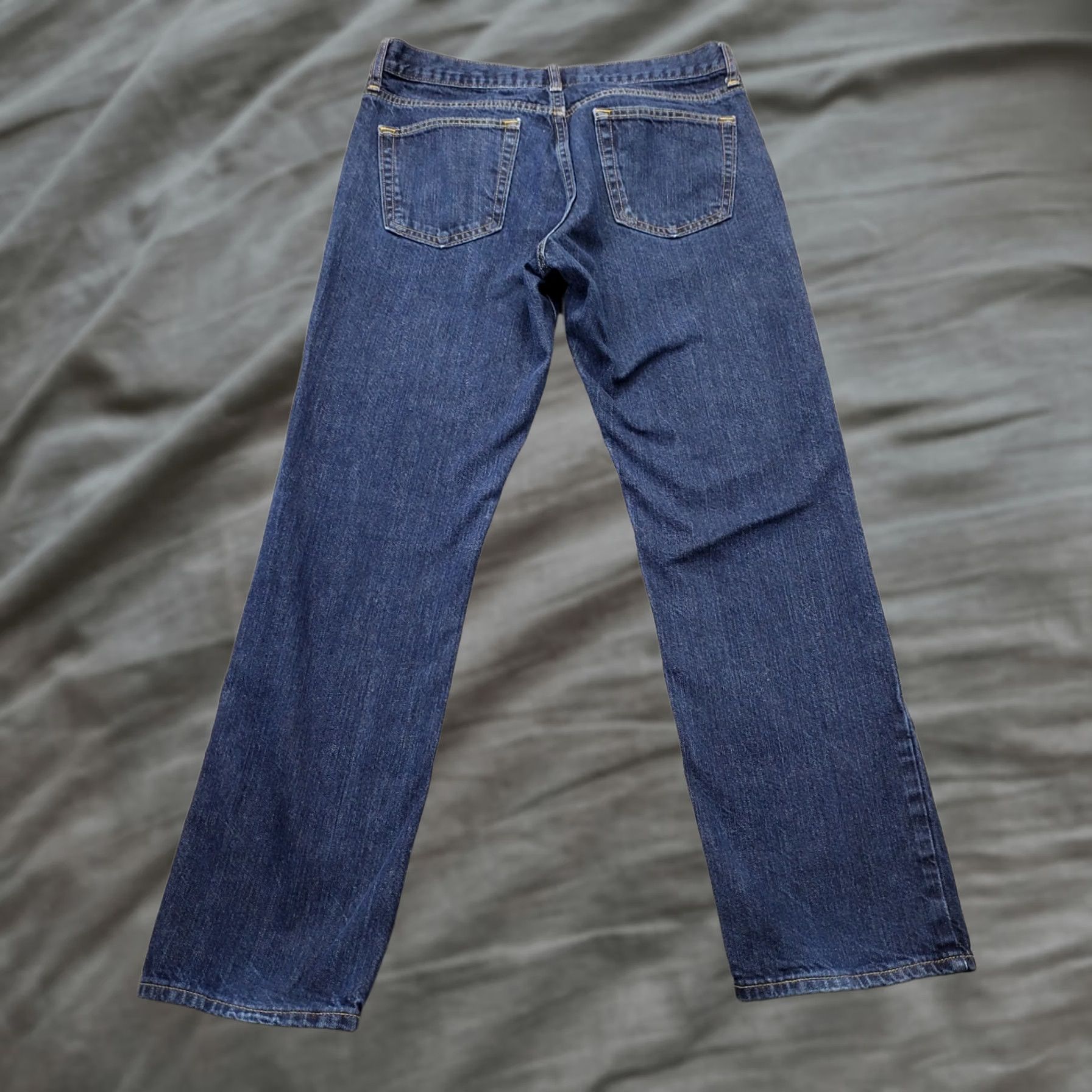 Old Navy Old Navy Mens Navy Western Jeans 34x32 Denim Straight Leg 5-Pocket Outdoor Boots Not Included Size US 34 / EU 50 - 1 Thumbnail