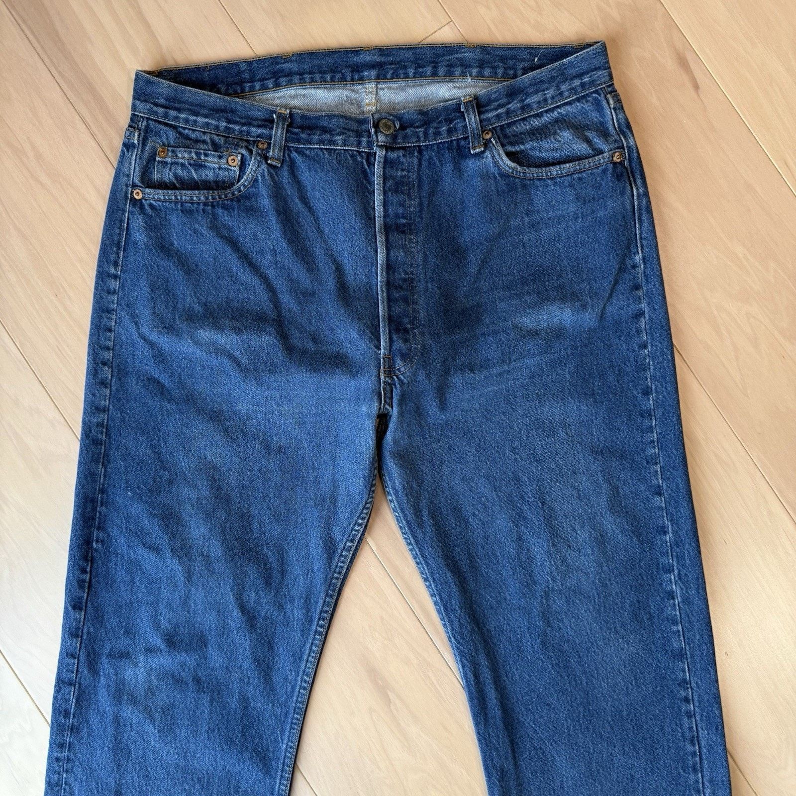 Levi's × Vintage Vintage Levis 501 Jeans 36 Blue Dark Wash Straight Denim Size US 36 / EU 52 - 3 Thumbnail