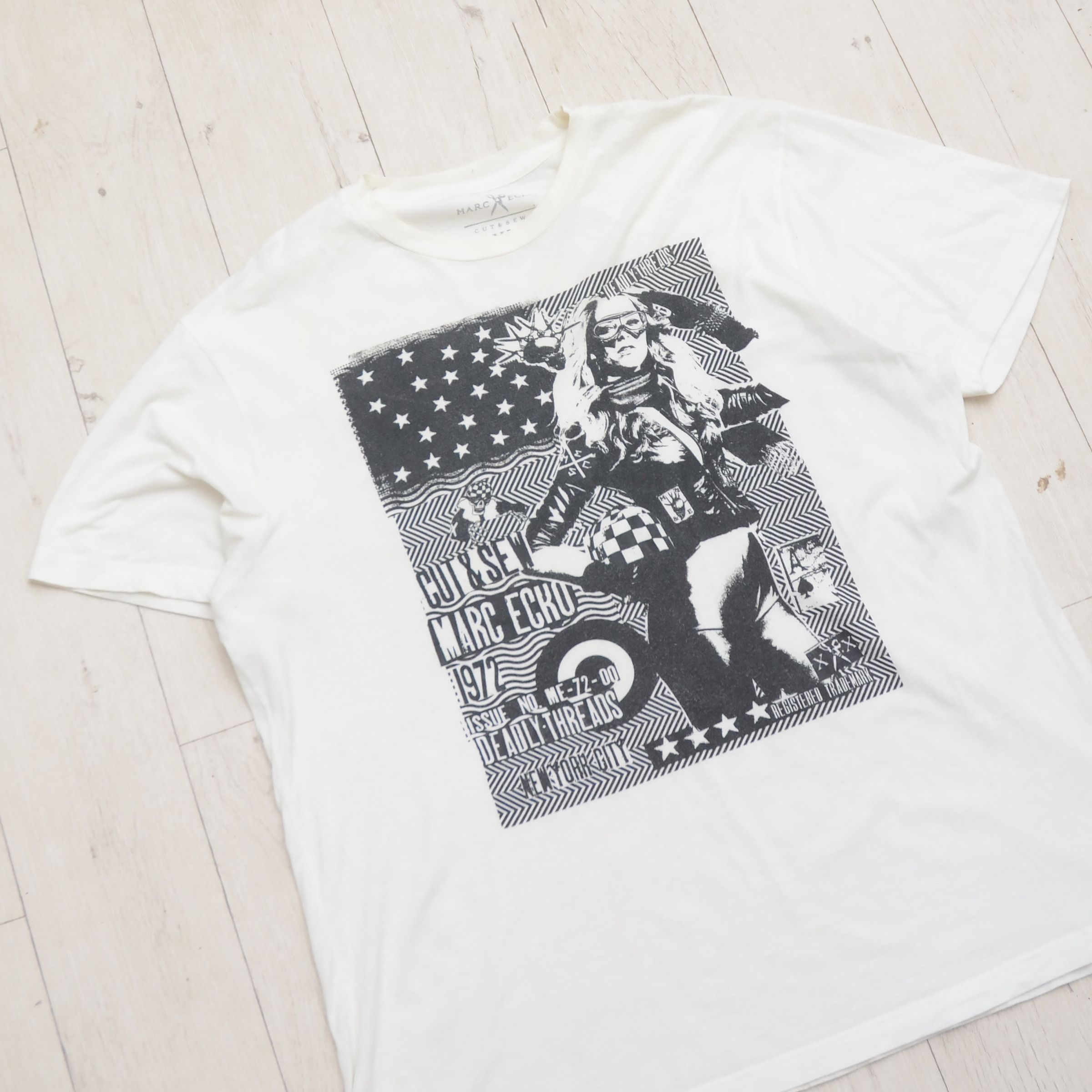 Marc Ecko Vintage Marc Ecko T-Shirt Biker Girls Graphic Tee Y2K USA Size US XL / EU 56 / 4 - 2 Thumbnail