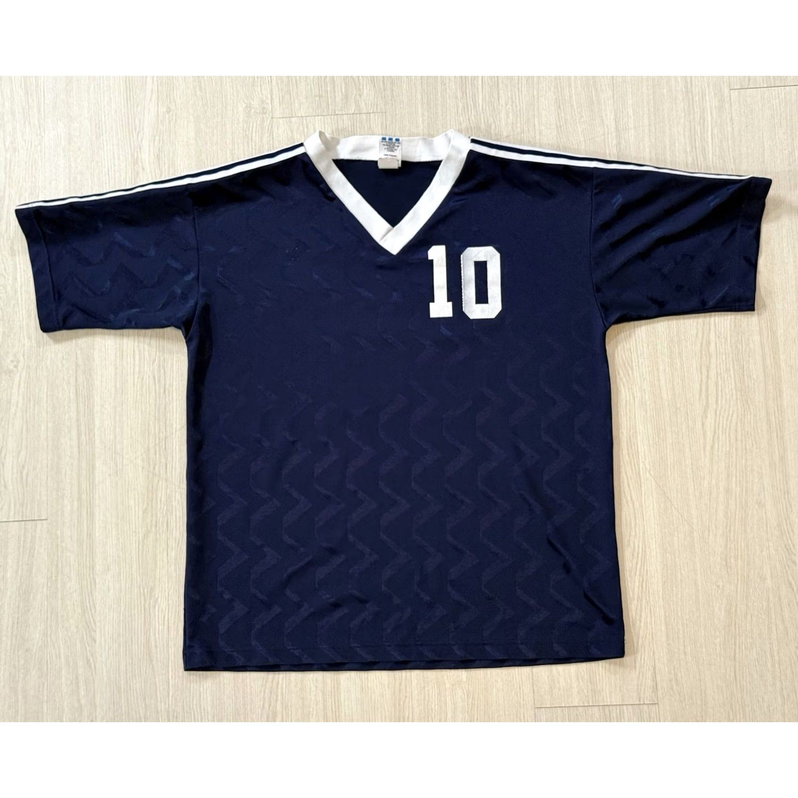 Adidas VINTAGE adidas Trikot Jersey Short Sleeve USA 80s Geometric Blue L Adult Mens/Unisex Size US L / EU 52-54 / 3 - 2 Thumbnail