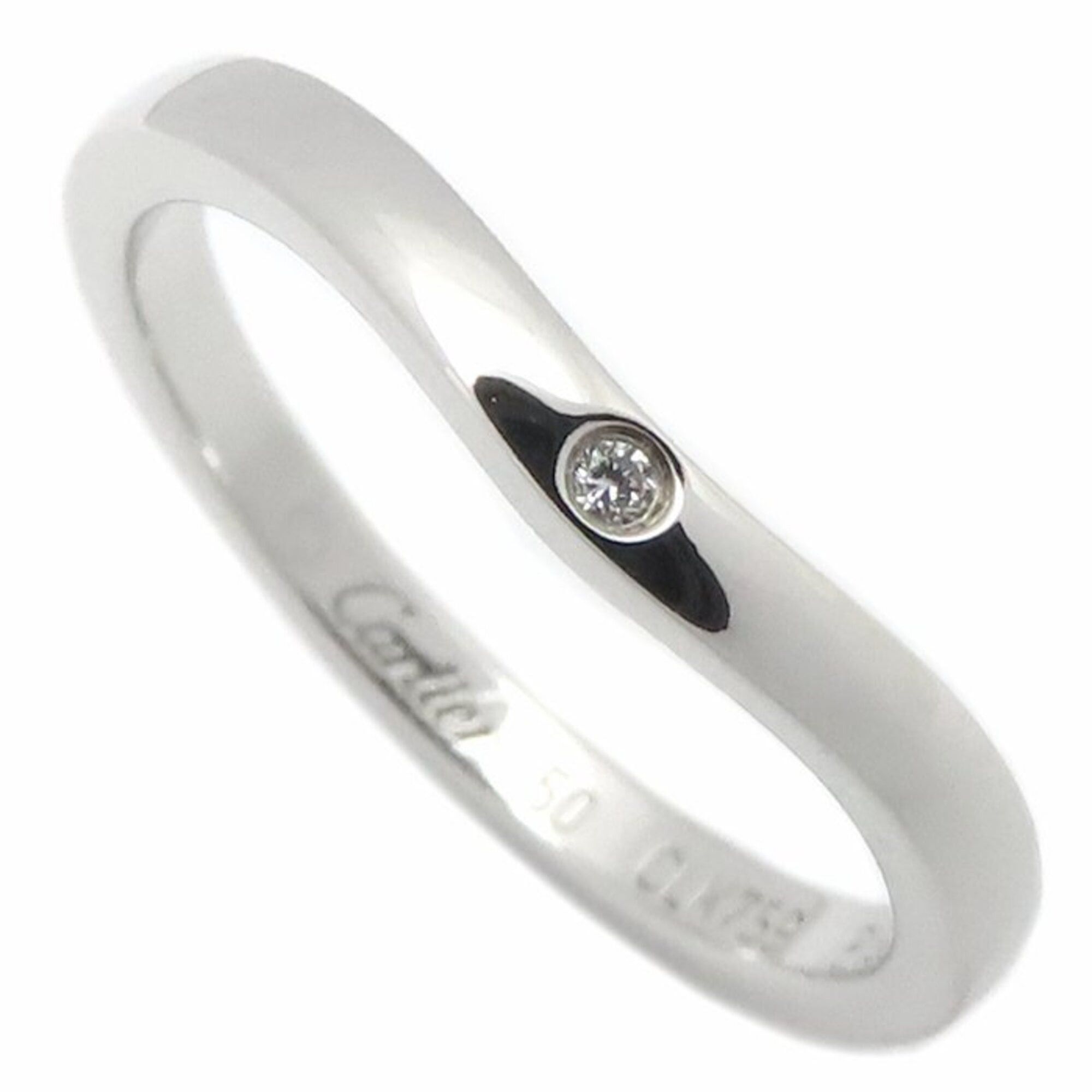 Cartier CARTIER Ballerina Wedding Ring, 3-Diamond Size 50, Platinum 950, Women's, B4092900 295344 Size ONE SIZE - 1 Thumbnail