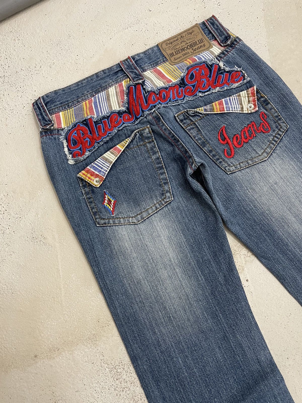 Hysteric Glamour Blue Moon Blue Embroidery Signature Design Surf Y2K Style Size US 28 / EU 44 - 10 Thumbnail