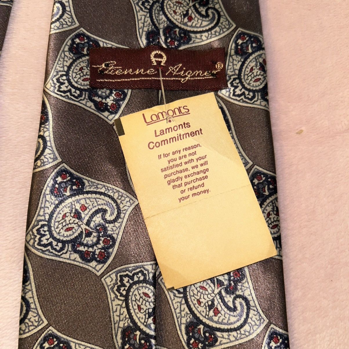 Etienne Aigner Etienne Aigner vintage dead stock bronze with paisley tie Size ONE SIZE - 5 Thumbnail