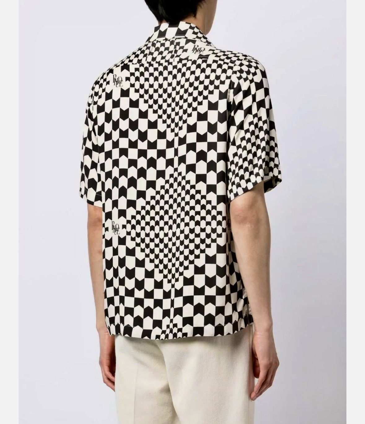 Rhude Rhude Logo Button Up Shirt All Over Print XL Size US XL / EU 56 / 4 - 3 Thumbnail