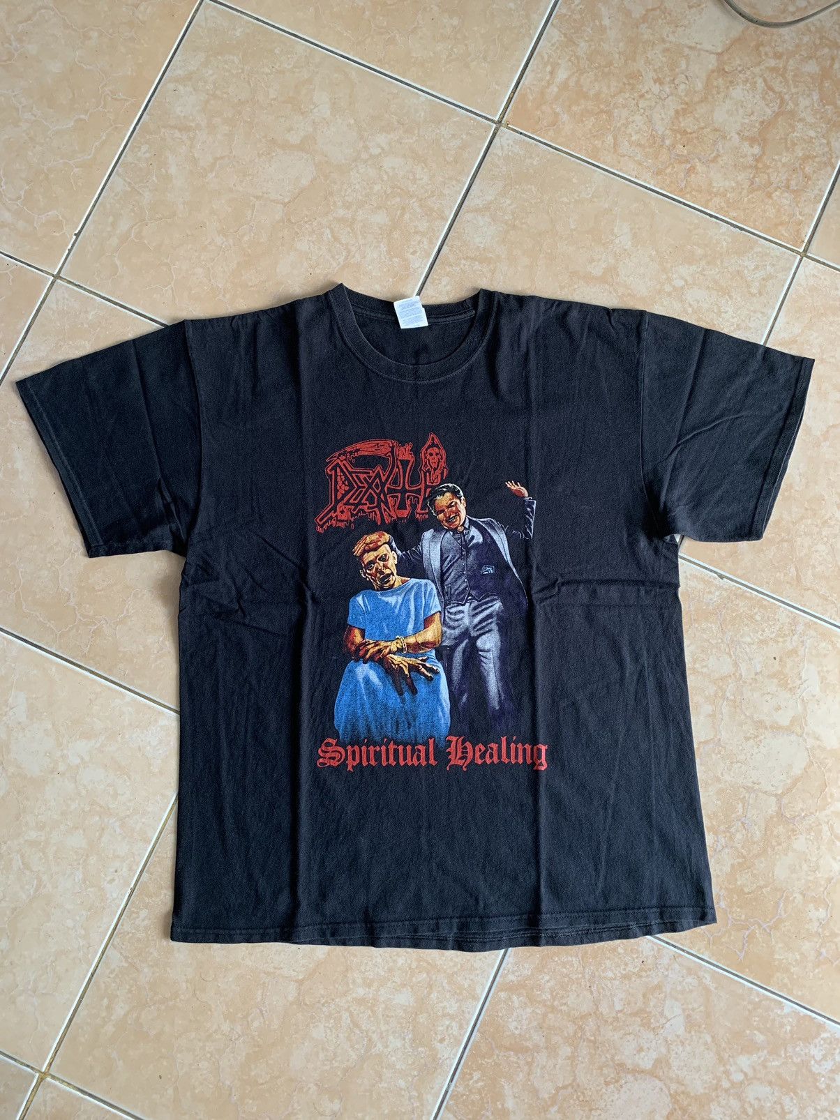 Band Tees 00s Death “Spiritual Healing” Tee Size US XL / EU 56 / 4 - 1 Thumbnail
