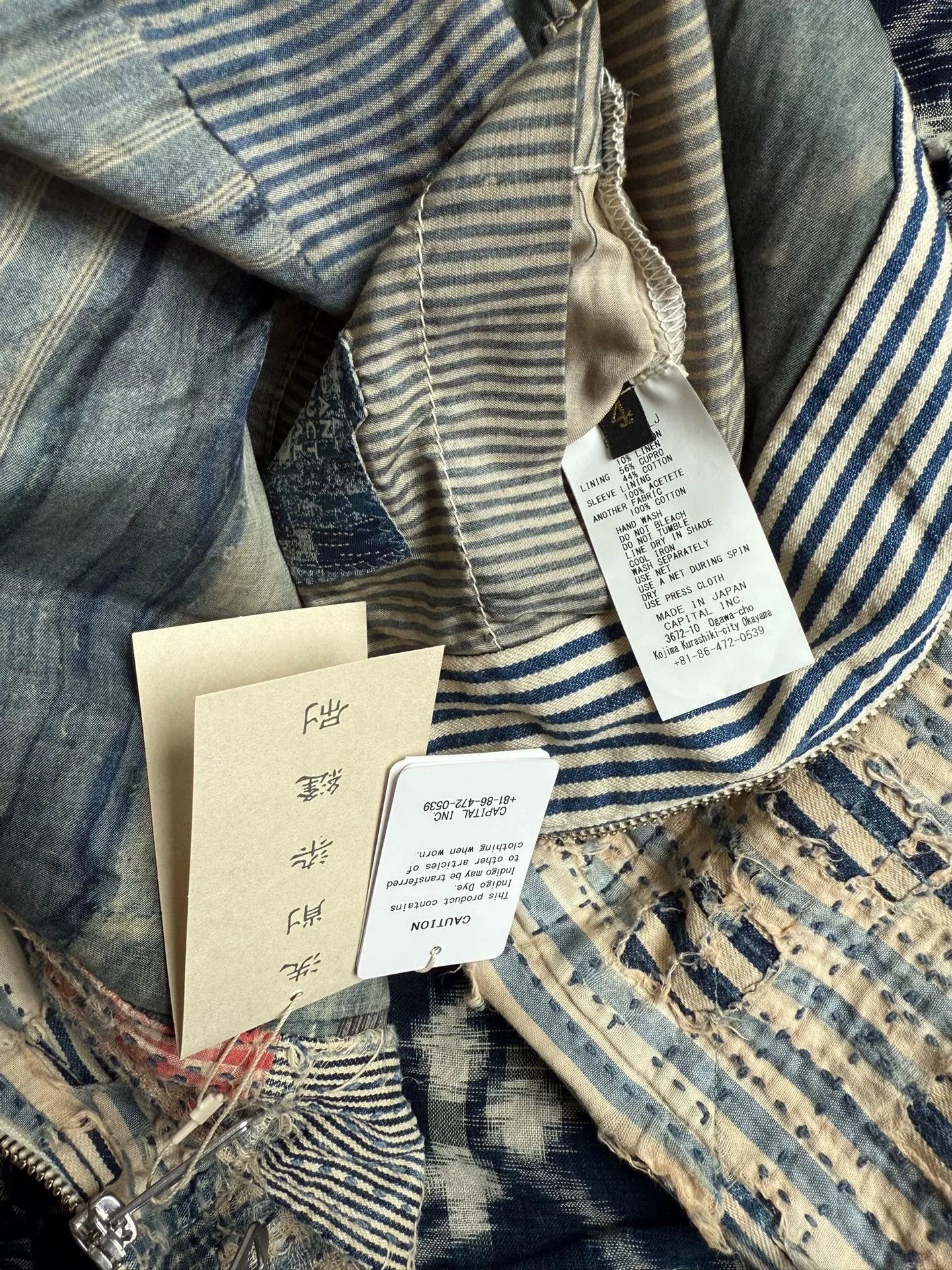 Kapital Kapital 25SS Liberty Boro Zip Jacket Size US XL / EU 56 / 4 - 9 Thumbnail
