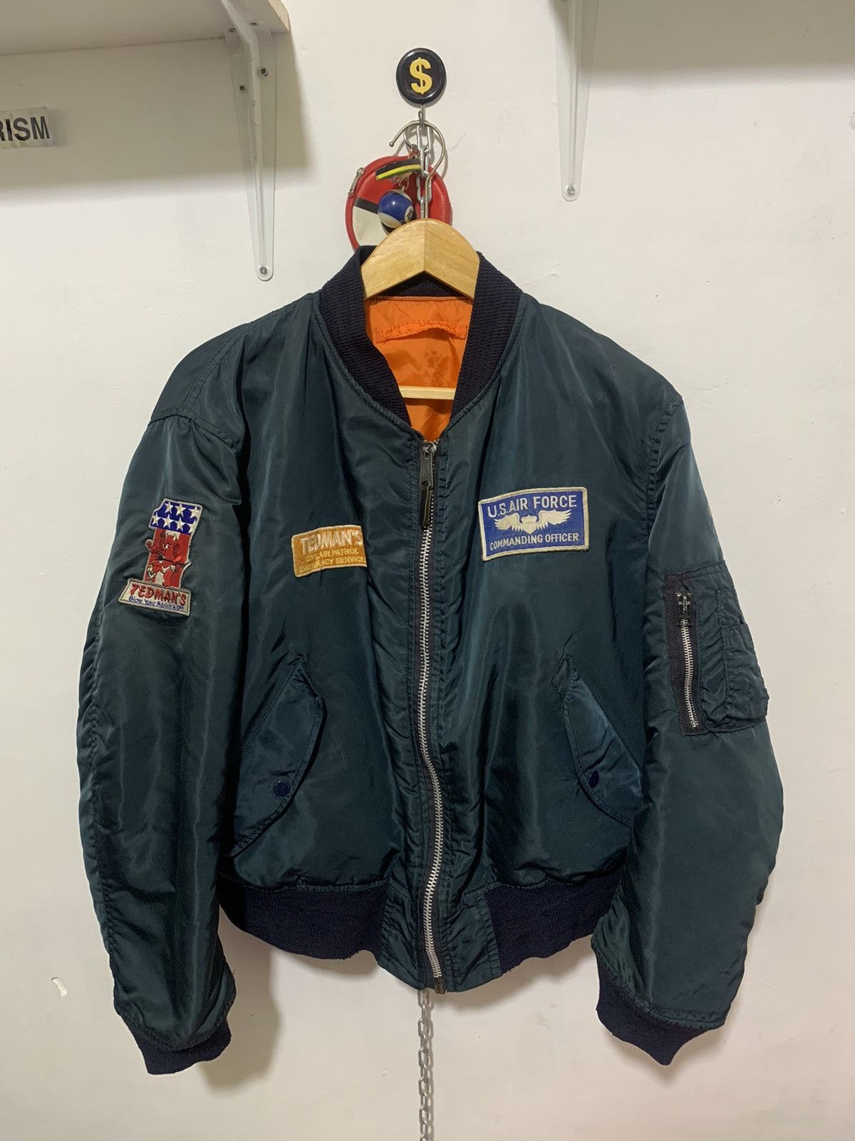 Alpha Industries Vintage Alpha Industries MA-1 Tedman Size US L / EU 52-54 / 3 - 1 Thumbnail
