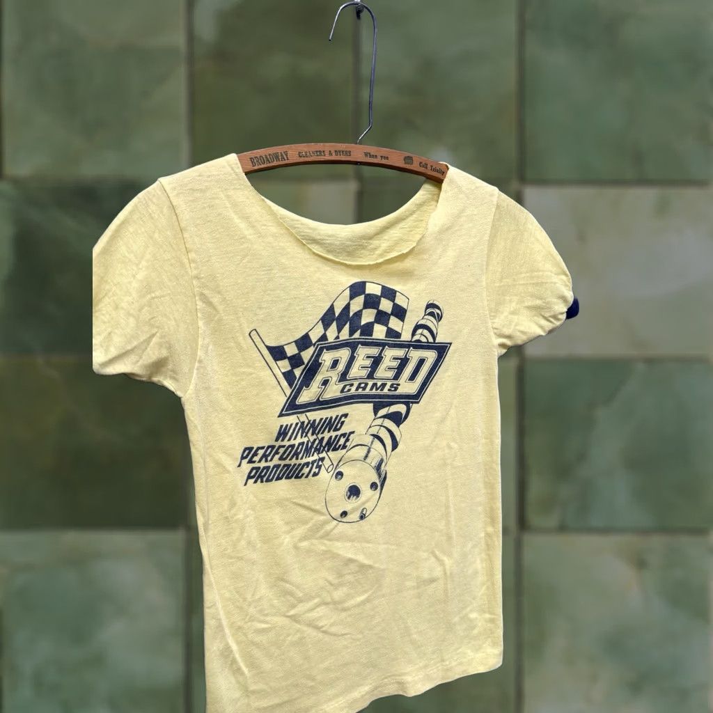 Vintage Vintage 70’s Reed Racing Cams Ringer Tee Shirt Yellow Flawed Medium Size US M / EU 48-50 / 2 - 1 Thumbnail
