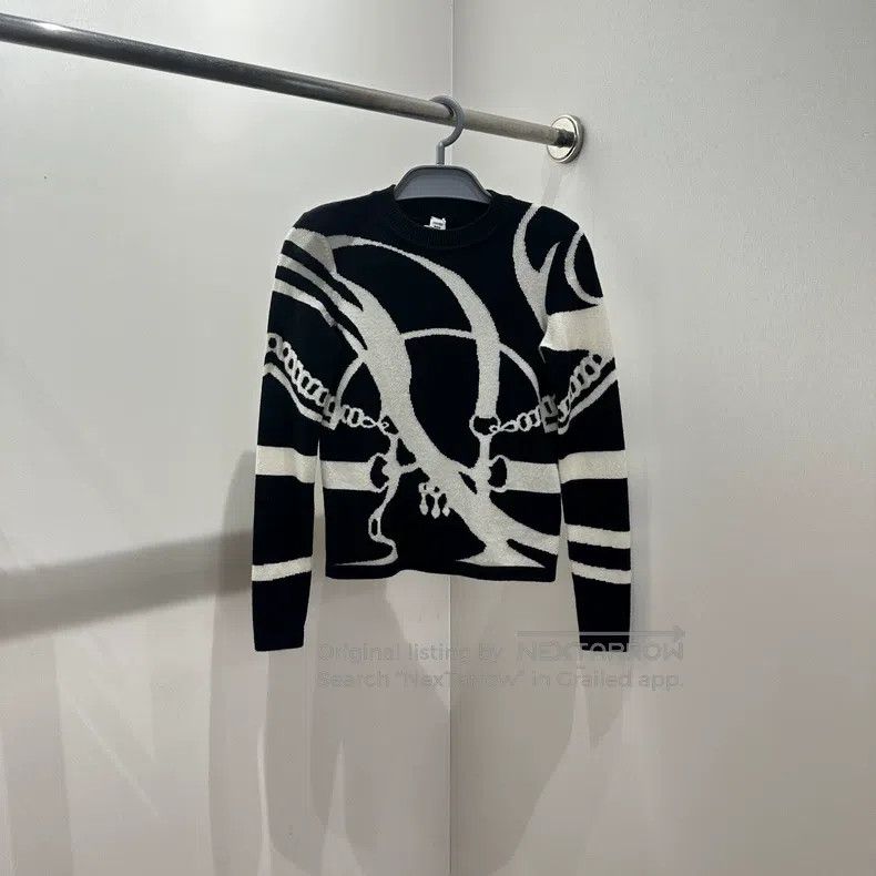 Hermes Hermes Cashmere Classic Black and White Color Blocked Size XXS / US 00 / IT 34 - 1 Thumbnail