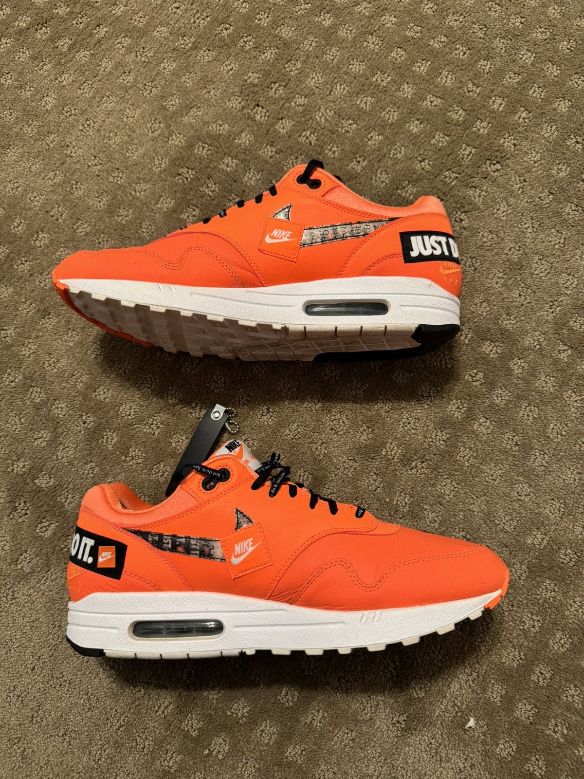 Nike Nike Air Max 1 Just Do It Pack Orange Size US 10.5 / EU 43-44 - 3 Thumbnail