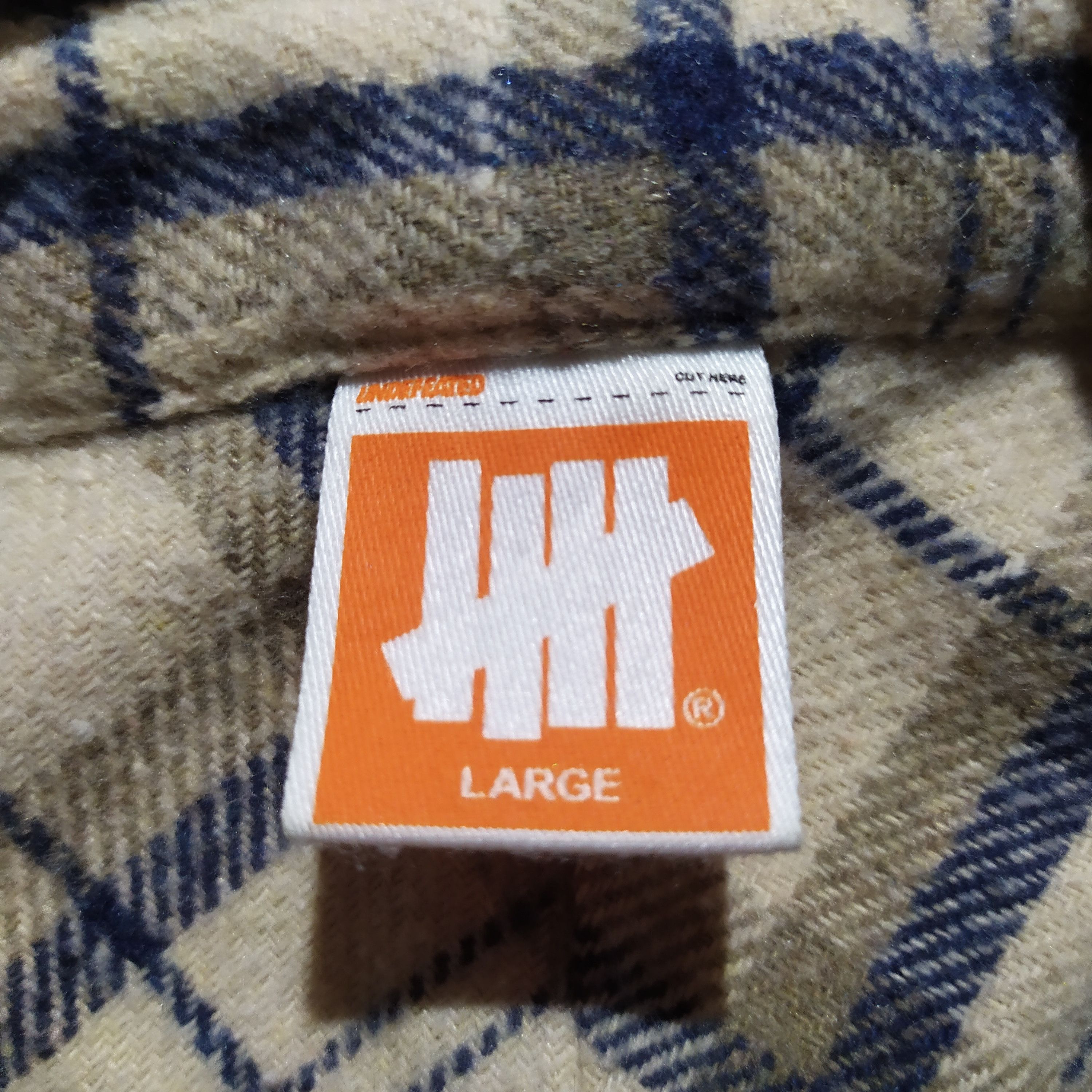 Undefeated UNDEFEATED FLANNEL SHIRT - JP20010 "White" Size US L / EU 52-54 / 3 - 3 Thumbnail