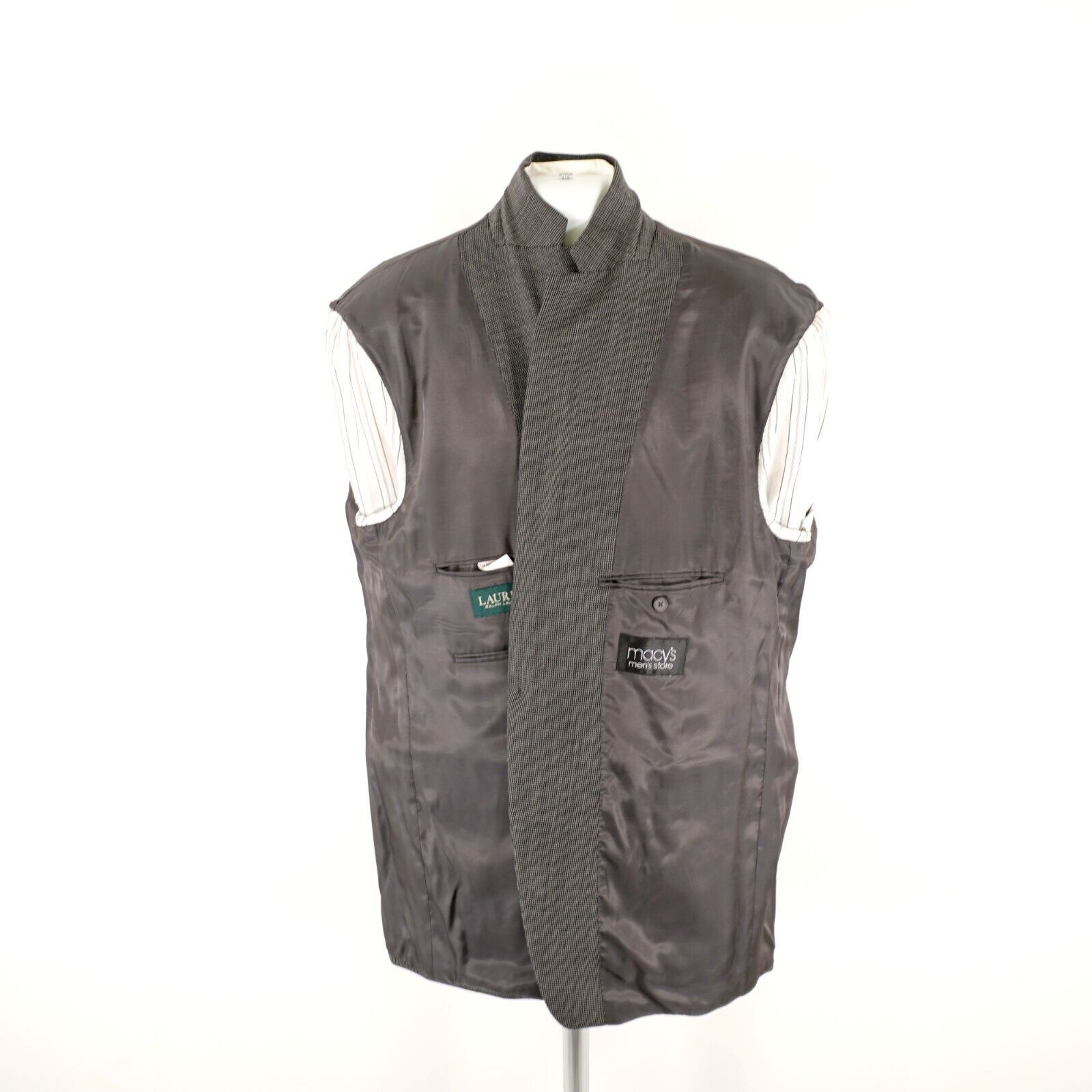 Lauren Ralph Lauren Lauren Ralph Lauren Thick Wool Wool Black Gray Tan Check 2 B Size 46L - 12 Thumbnail