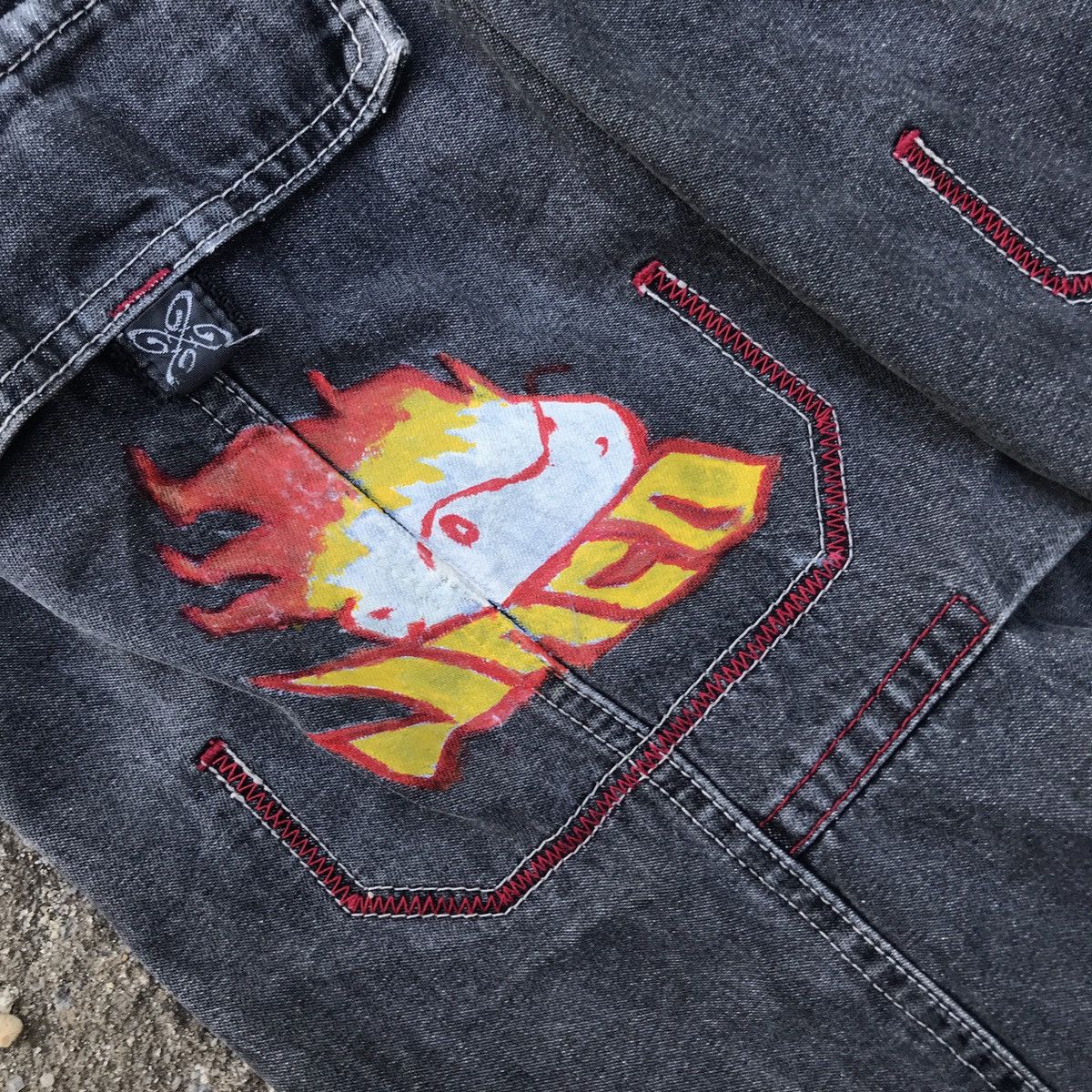 VINTAGE Y2K FLAMEHEAD JNCO PIKO BAGGY JEANS