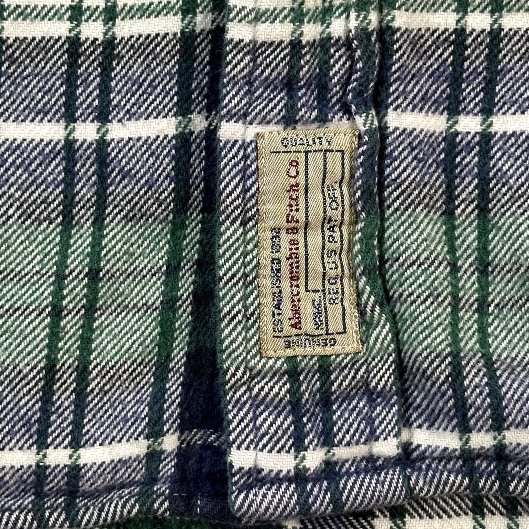 Abercrombie & Fitch VINTAGE Abercrombie & Fitch The Big Shirt Mens XL Green Plaid Flannel Button-Up Shirt Size US XL / EU 56 / 4 - 5 Thumbnail